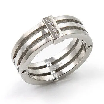 0126-01 Boccia Titanium Ring
