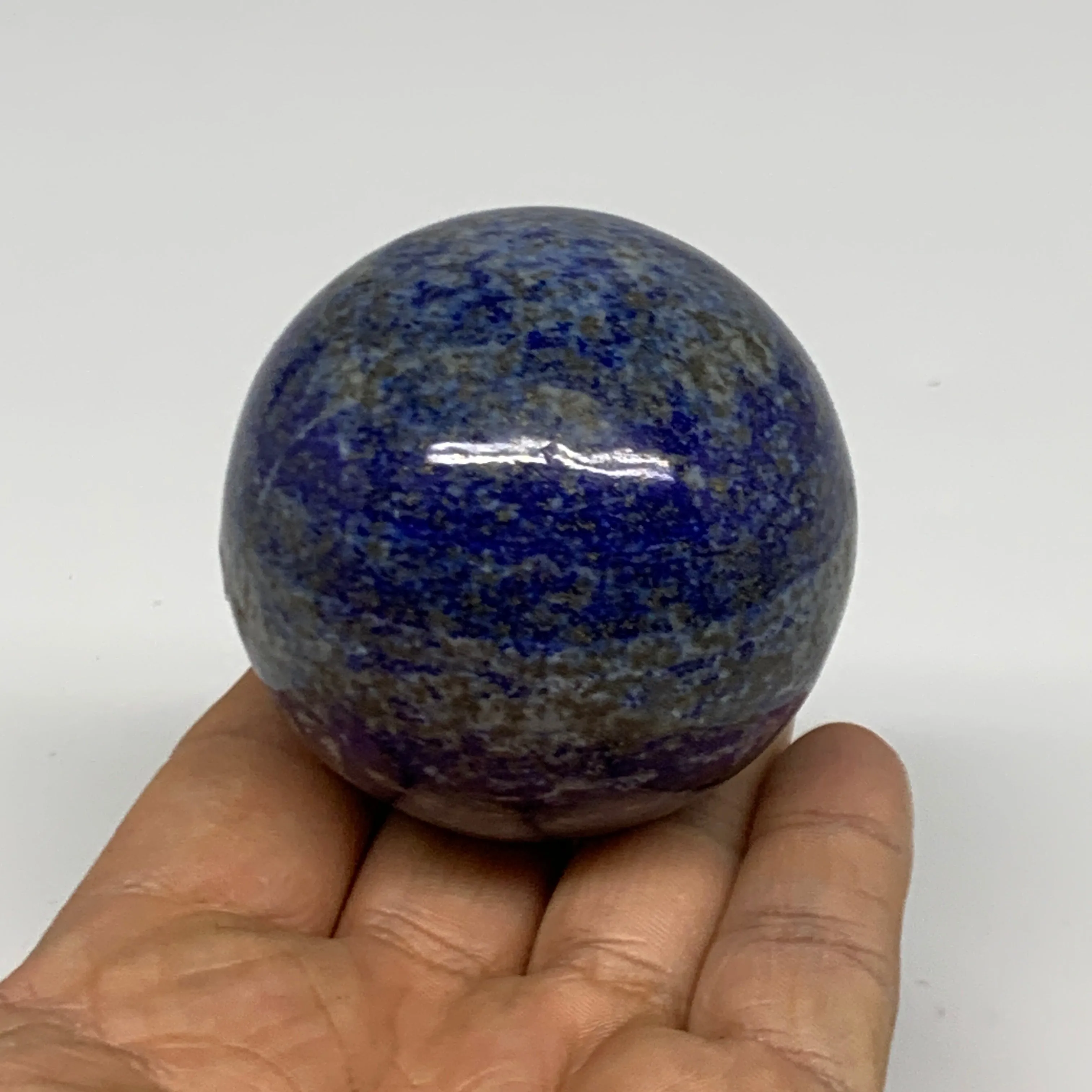 0.61 lbs, 2.2" (55mm), Lapis Lazuli Sphere Ball Gemstone @Afghanistan, B33156