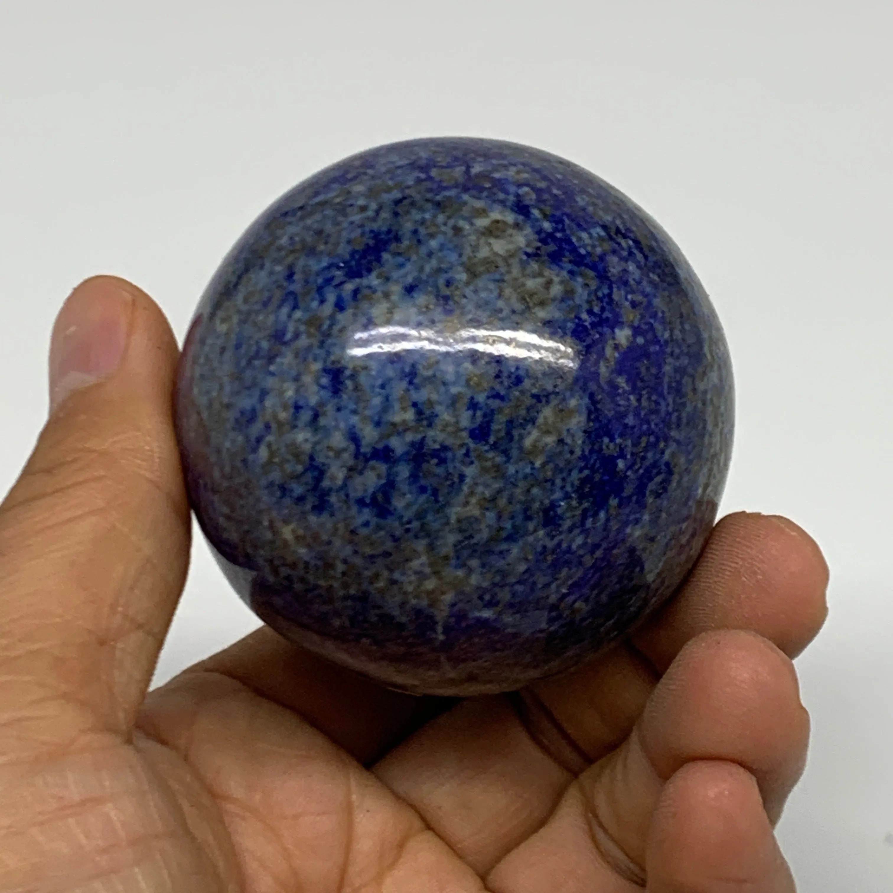 0.61 lbs, 2.2" (55mm), Lapis Lazuli Sphere Ball Gemstone @Afghanistan, B33156