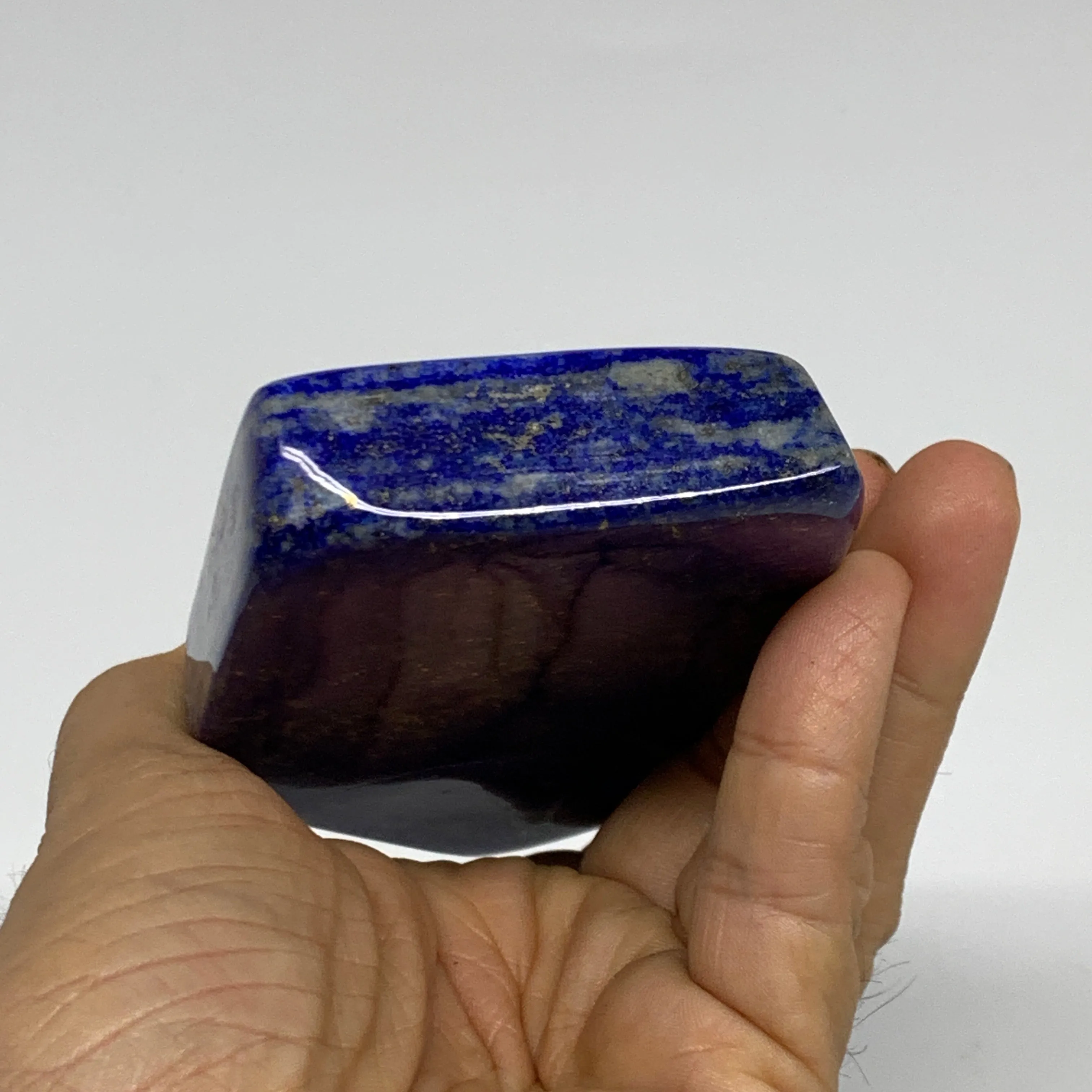 0.65 lbs, 4.5"x2.3"x0.7", Natural Freeform Lapis Lazuli from Afghanistan, B33005