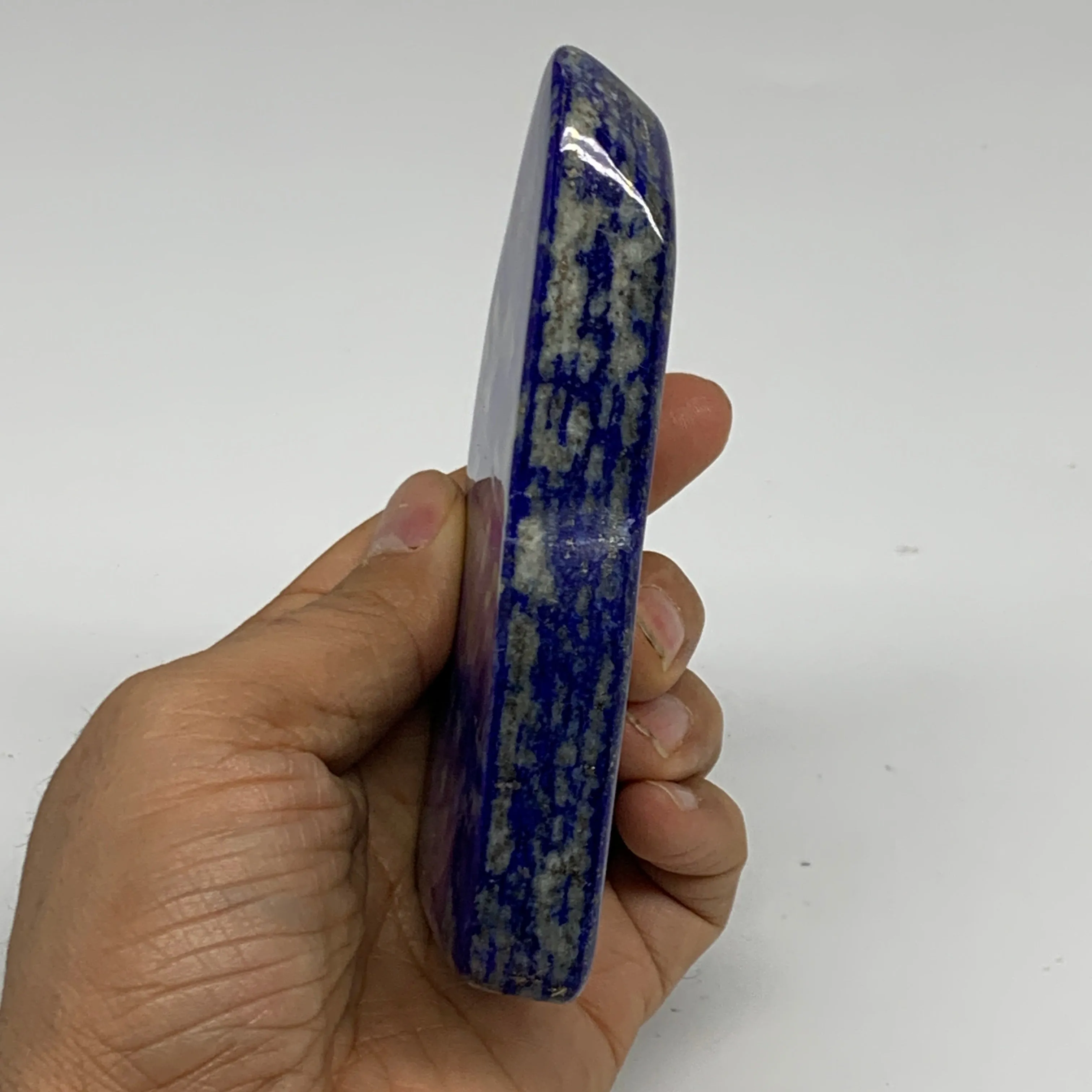 0.65 lbs, 4.5"x2.3"x0.7", Natural Freeform Lapis Lazuli from Afghanistan, B33005