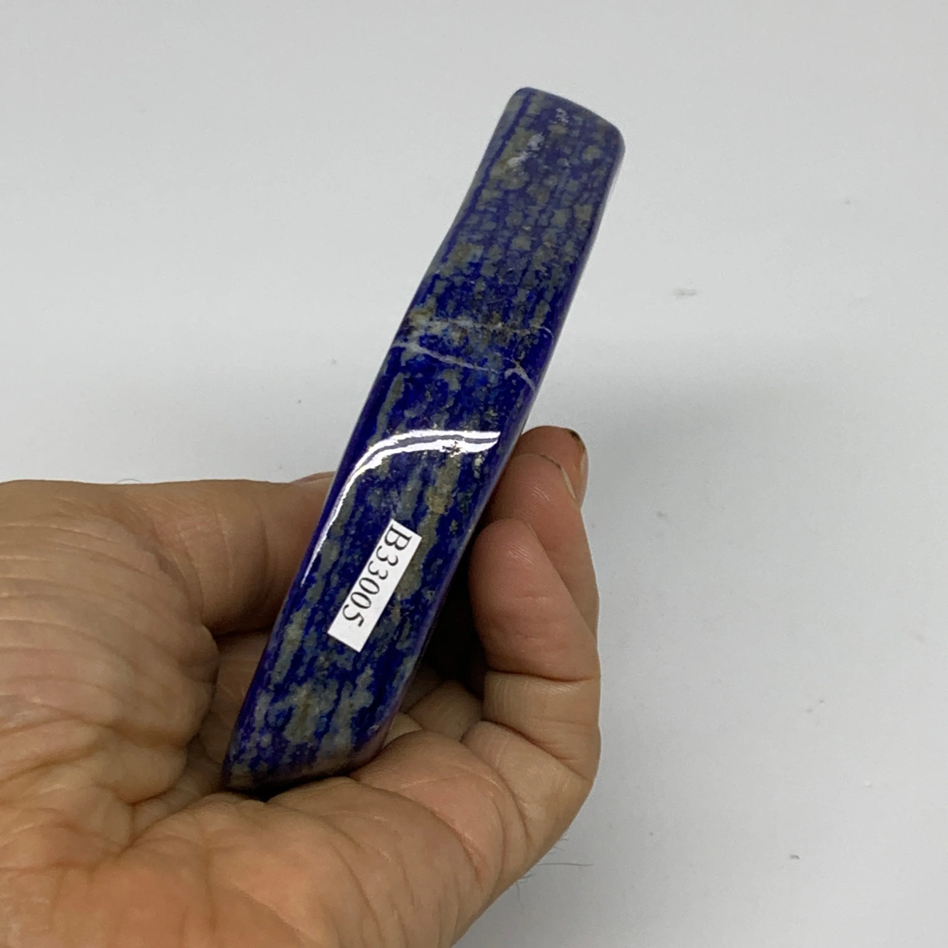 0.65 lbs, 4.5"x2.3"x0.7", Natural Freeform Lapis Lazuli from Afghanistan, B33005