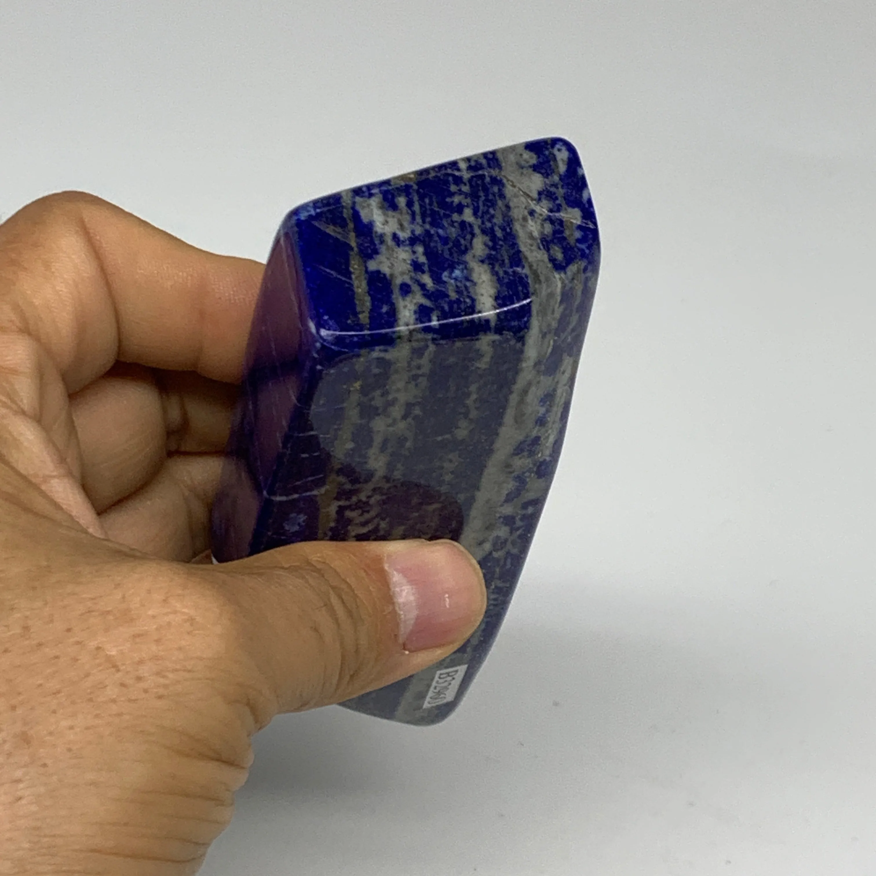 0.66 lbs, 4.4"x1.6"x1.2", Natural Freeform Lapis Lazuli from Afghanistan, B32960