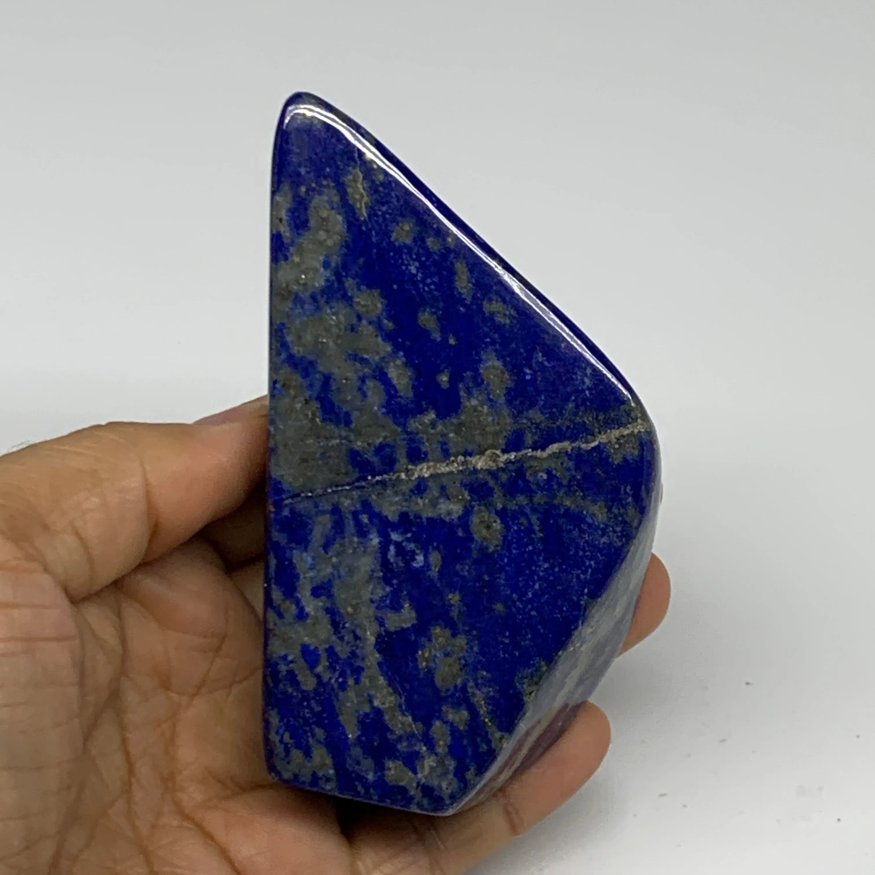 0.71 lbs, 3.8"x2.2"x1.1", Natural Freeform Lapis Lazuli from Afghanistan, B32977