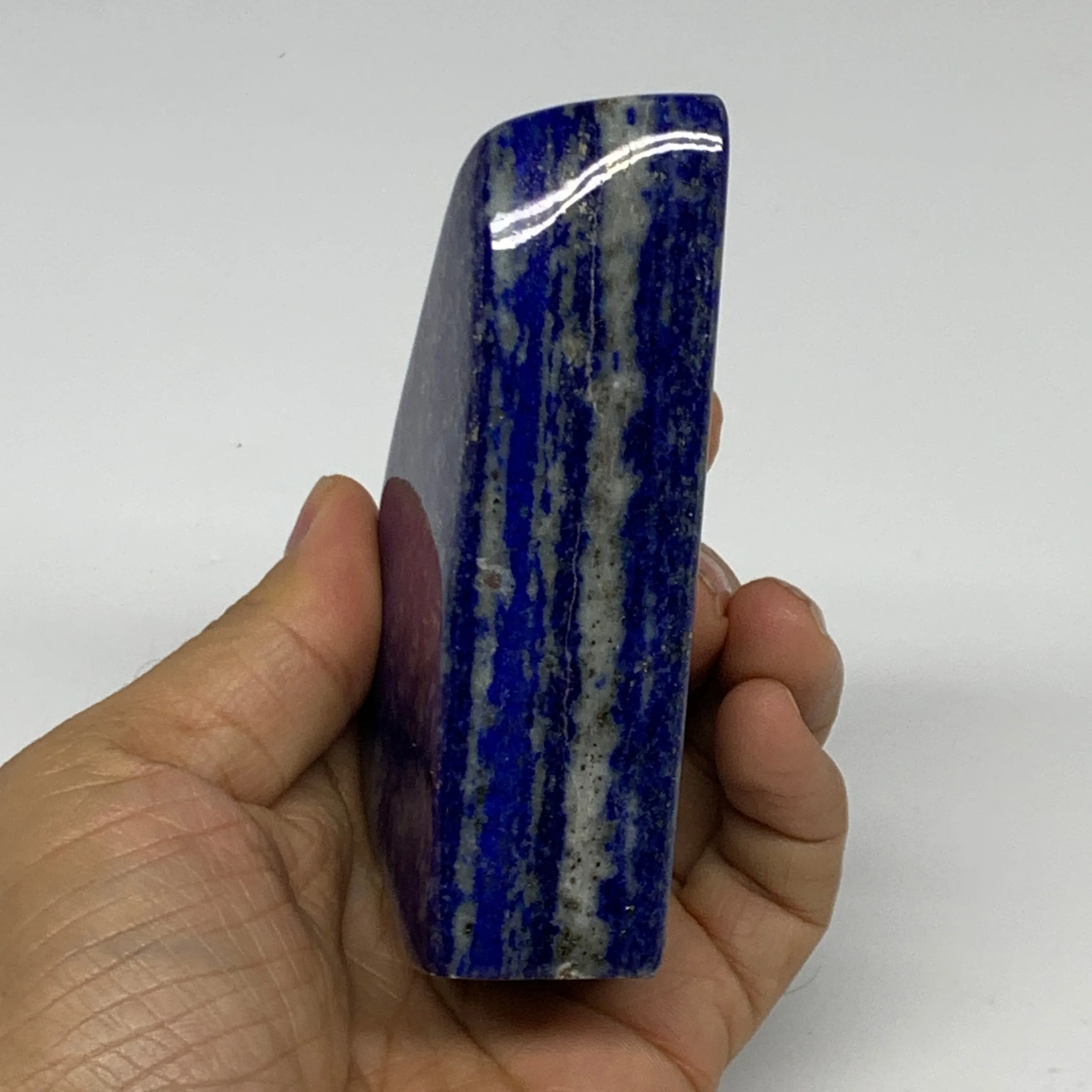 0.71 lbs, 3.8"x2.2"x1.1", Natural Freeform Lapis Lazuli from Afghanistan, B32977