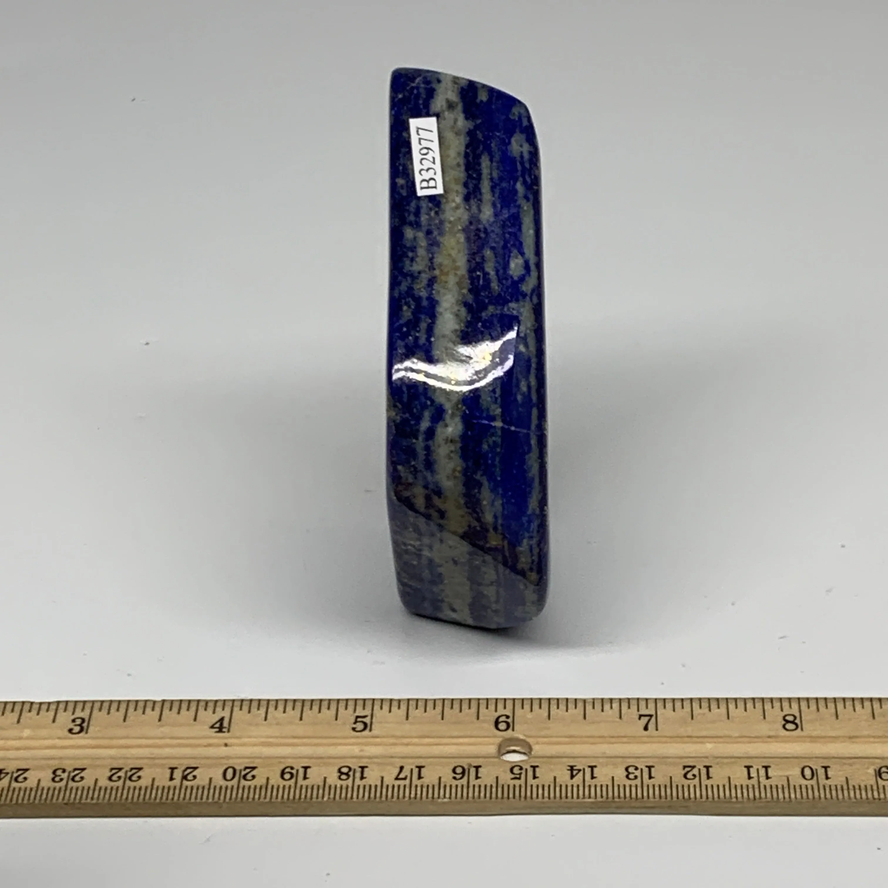 0.71 lbs, 3.8"x2.2"x1.1", Natural Freeform Lapis Lazuli from Afghanistan, B32977