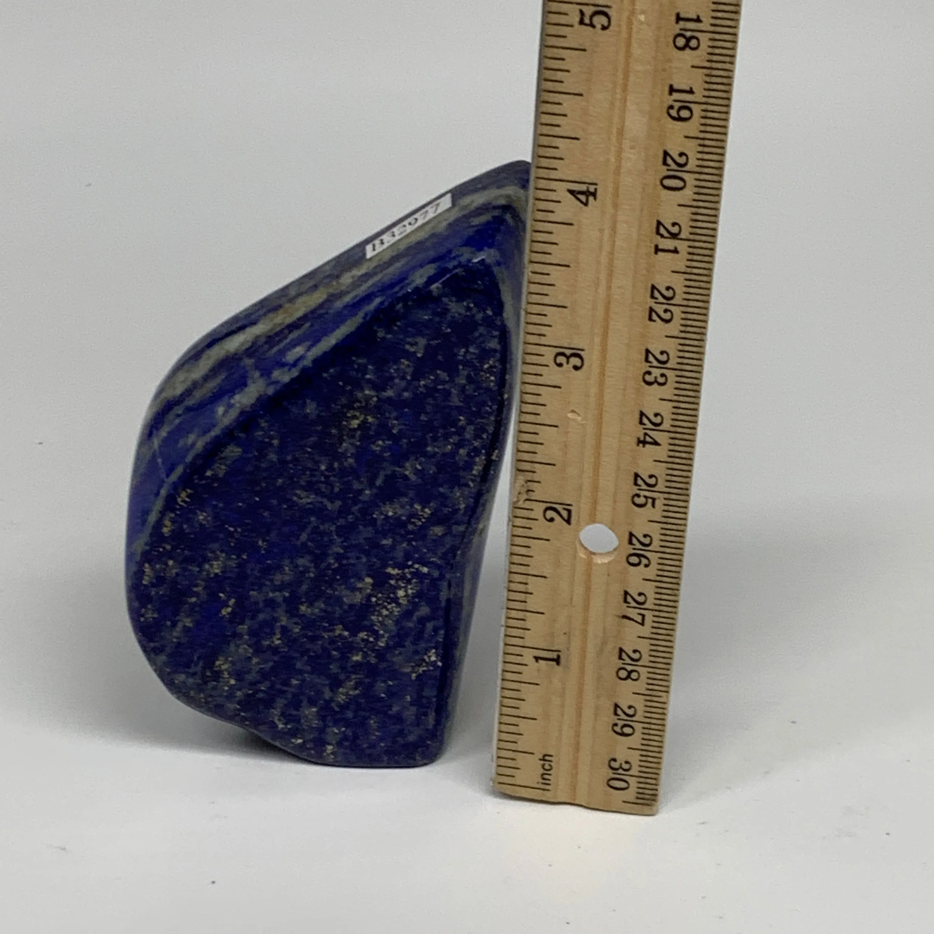 0.71 lbs, 3.8"x2.2"x1.1", Natural Freeform Lapis Lazuli from Afghanistan, B32977
