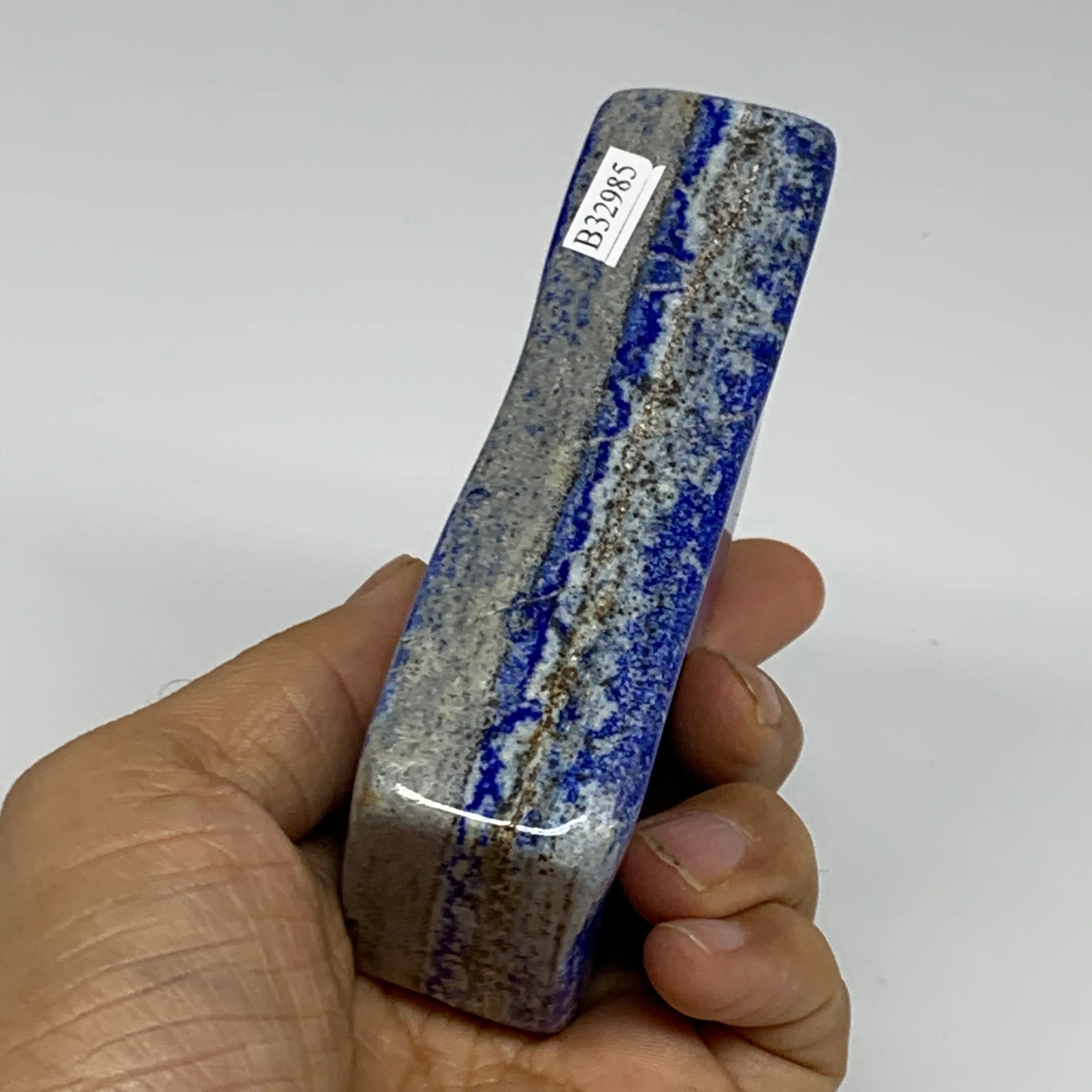 0.79 lbs, 4"x2.2"x1.2", Natural Freeform Lapis Lazuli from Afghanistan, B32985