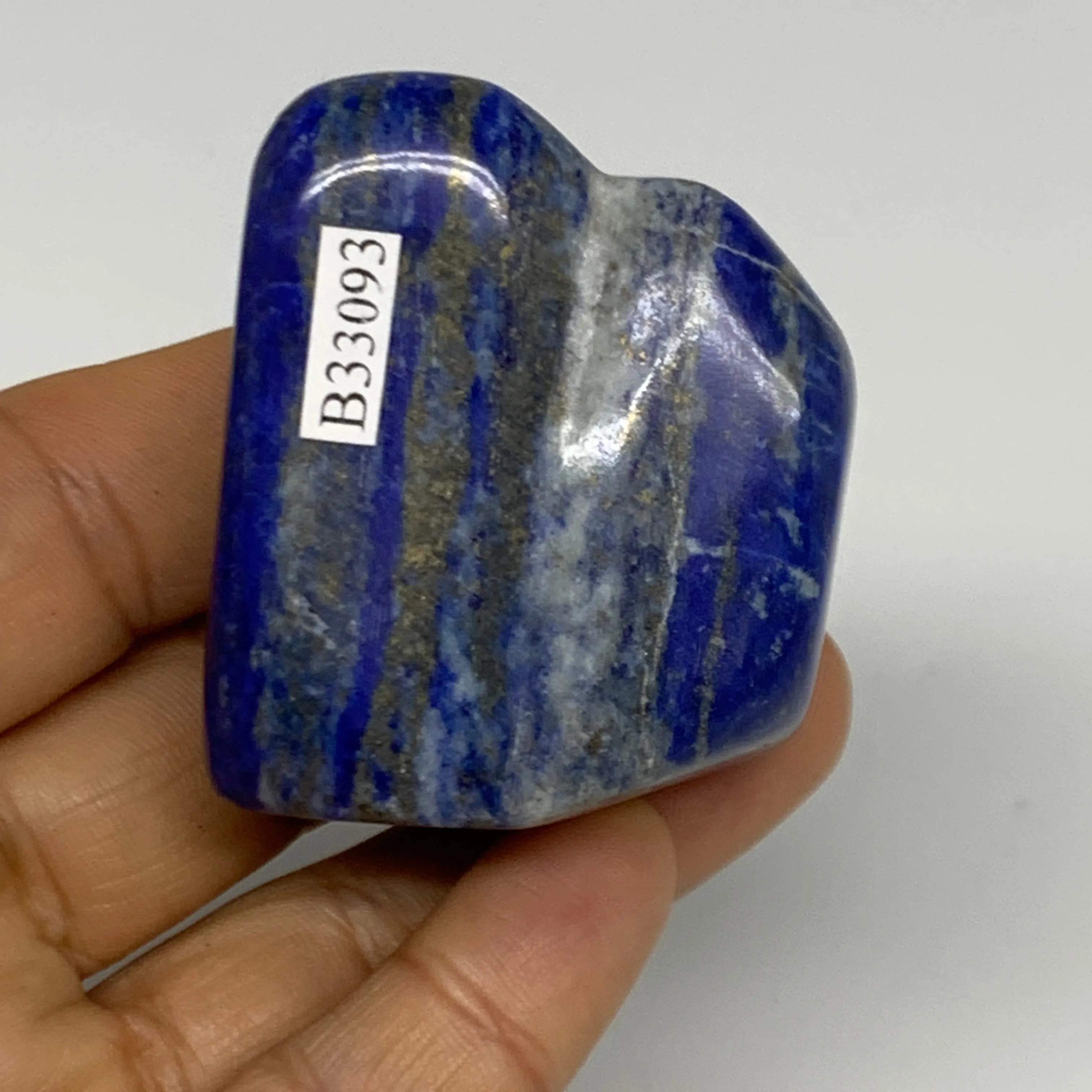 106.7g, 2"x1.6"x1.1",  Natural Freeform Lapis Lazuli from Afghanistan, B33093