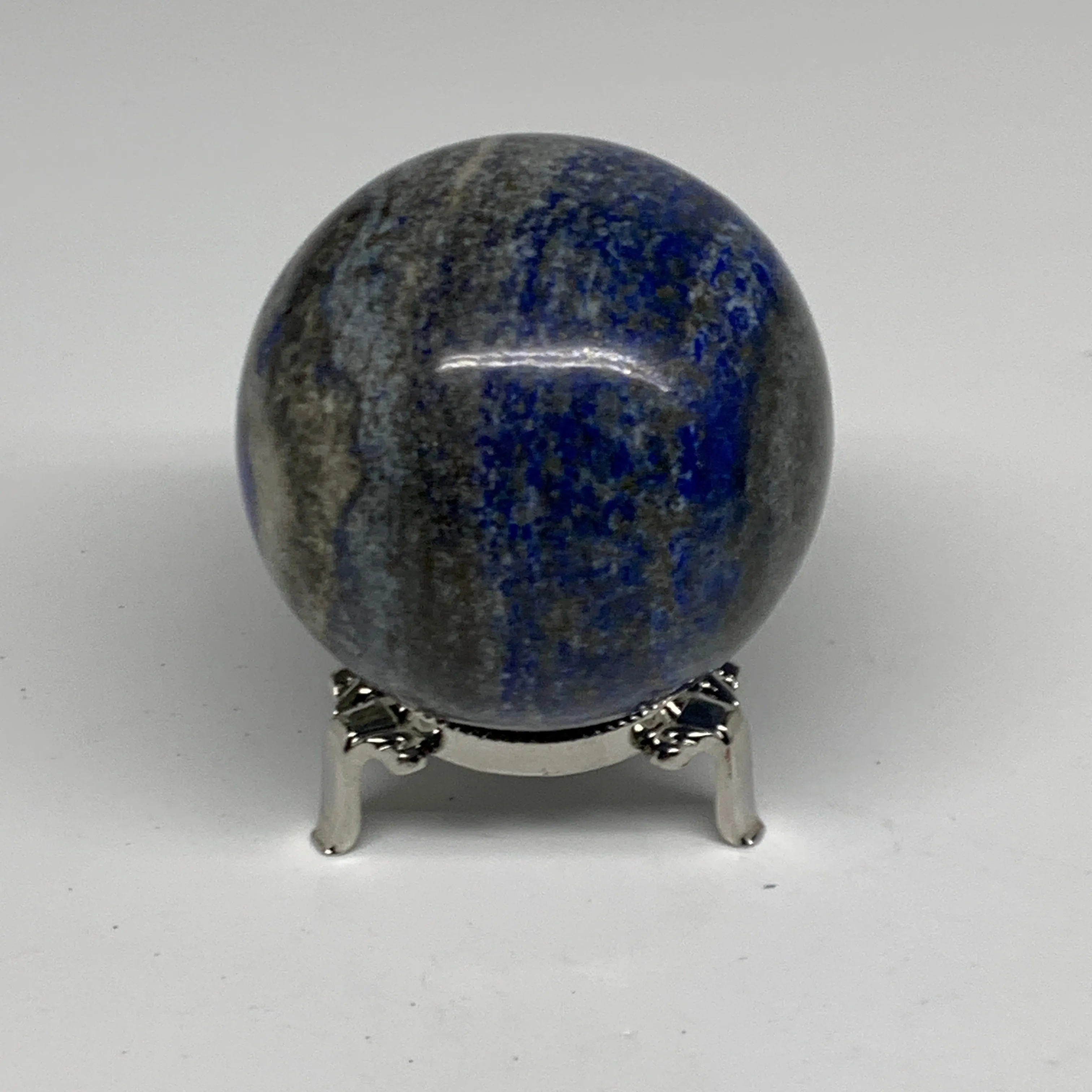 1.11 lbs, 2.7" (68mm), Lapis Lazuli Sphere Ball Gemstone @Afghanistan, B33174