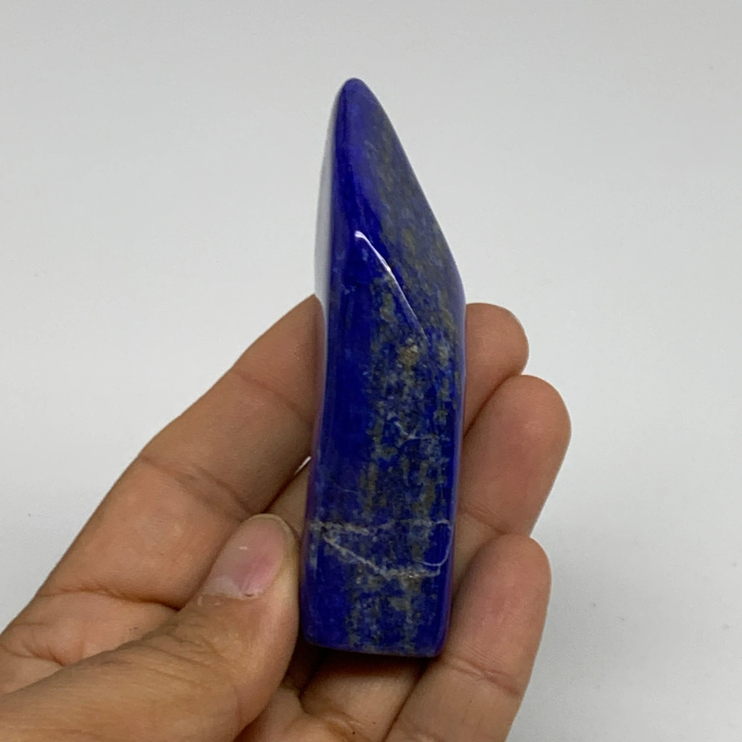 112.2g, 3.3"x1.5"x0.9", Natural Freeform Lapis Lazuli from Afghanistan, B33056