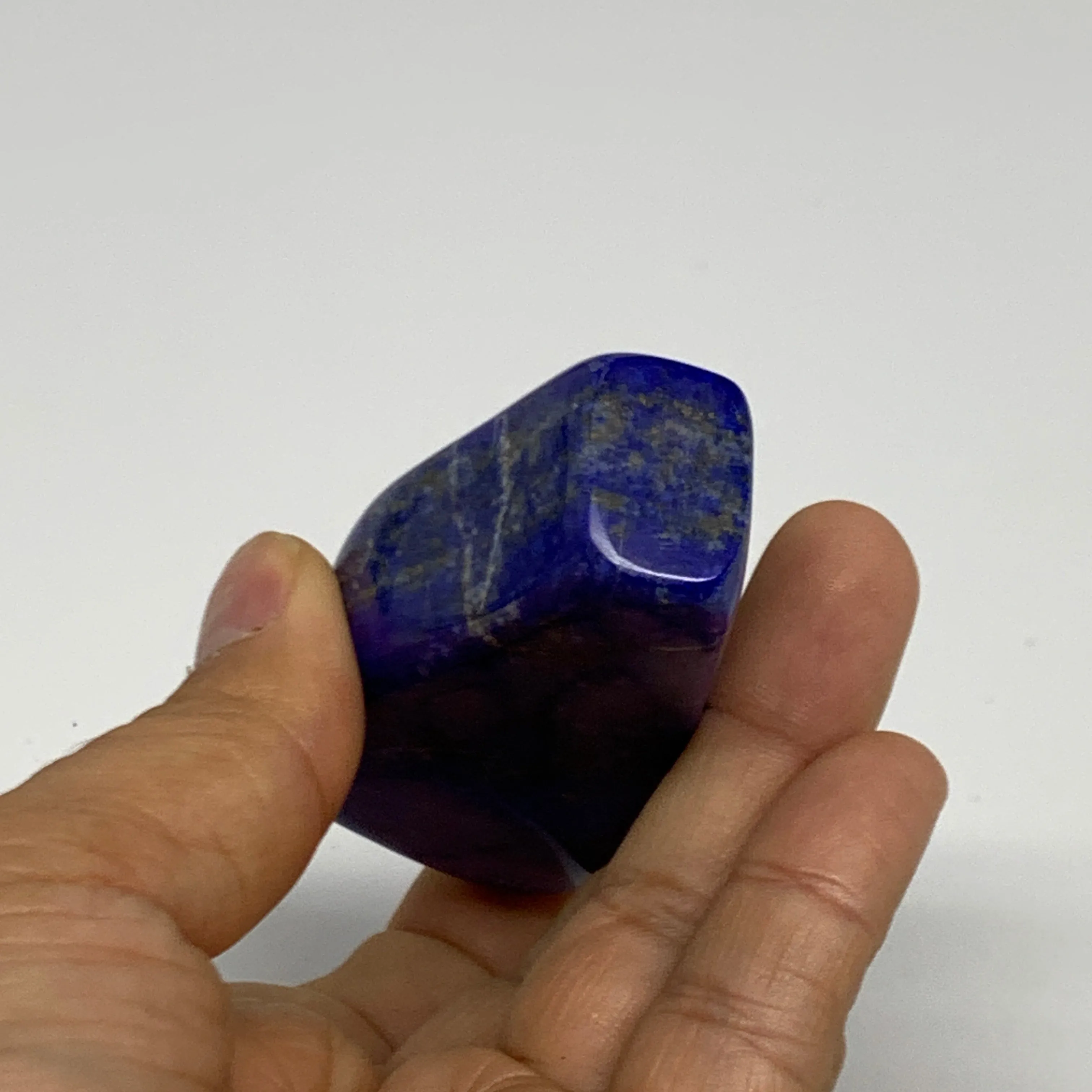 112.2g, 3.3"x1.5"x0.9", Natural Freeform Lapis Lazuli from Afghanistan, B33056