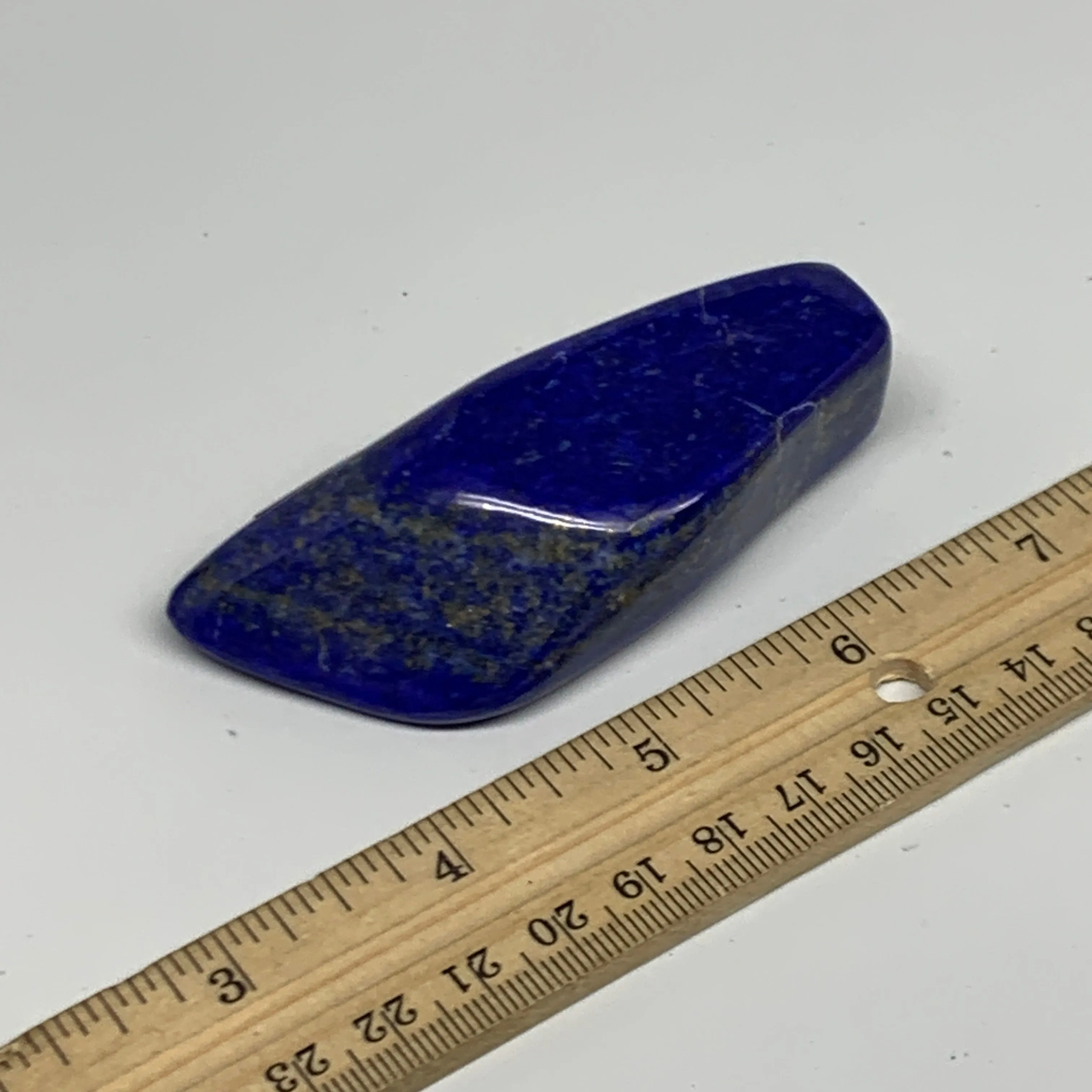 112.2g, 3.3"x1.5"x0.9", Natural Freeform Lapis Lazuli from Afghanistan, B33056