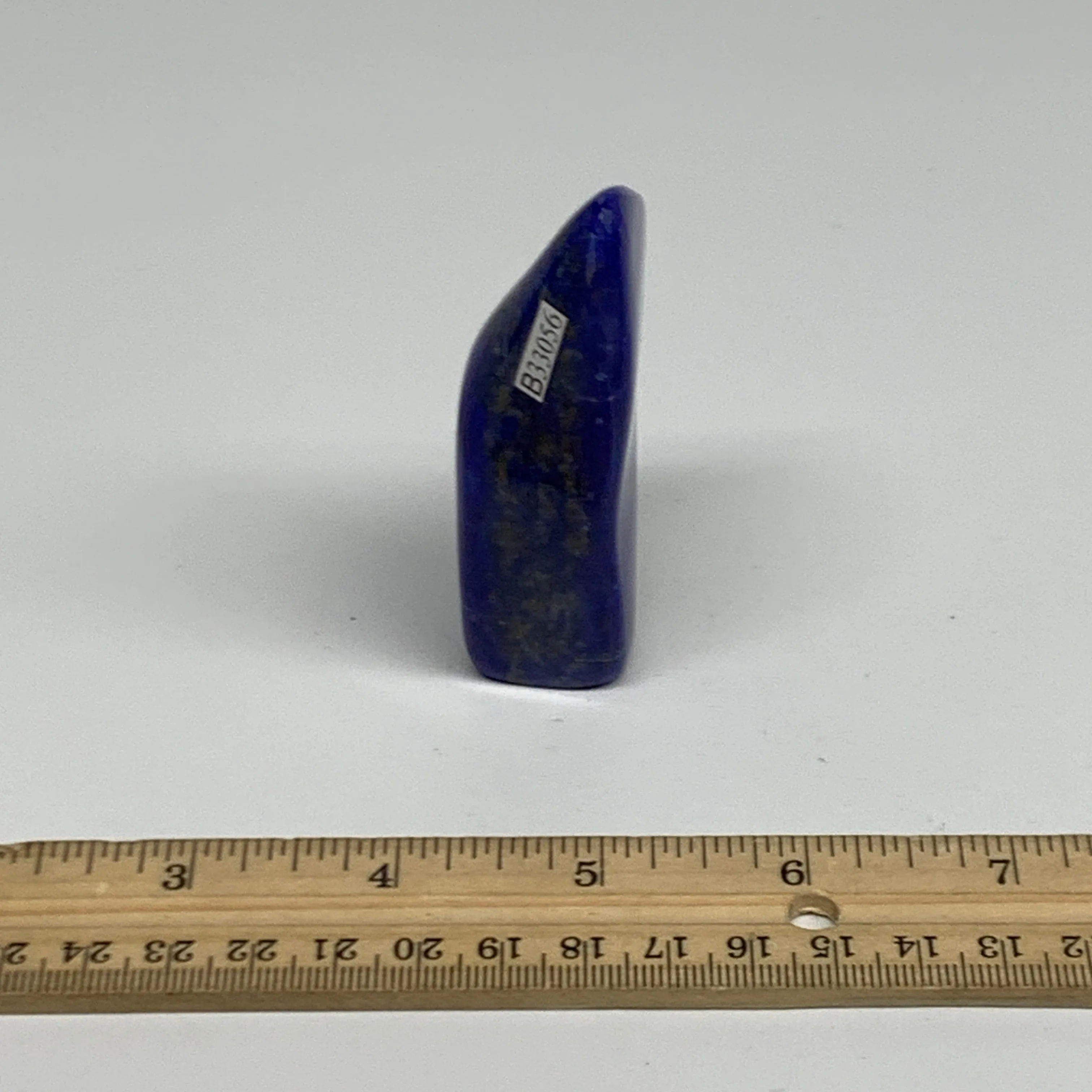 112.2g, 3.3"x1.5"x0.9", Natural Freeform Lapis Lazuli from Afghanistan, B33056