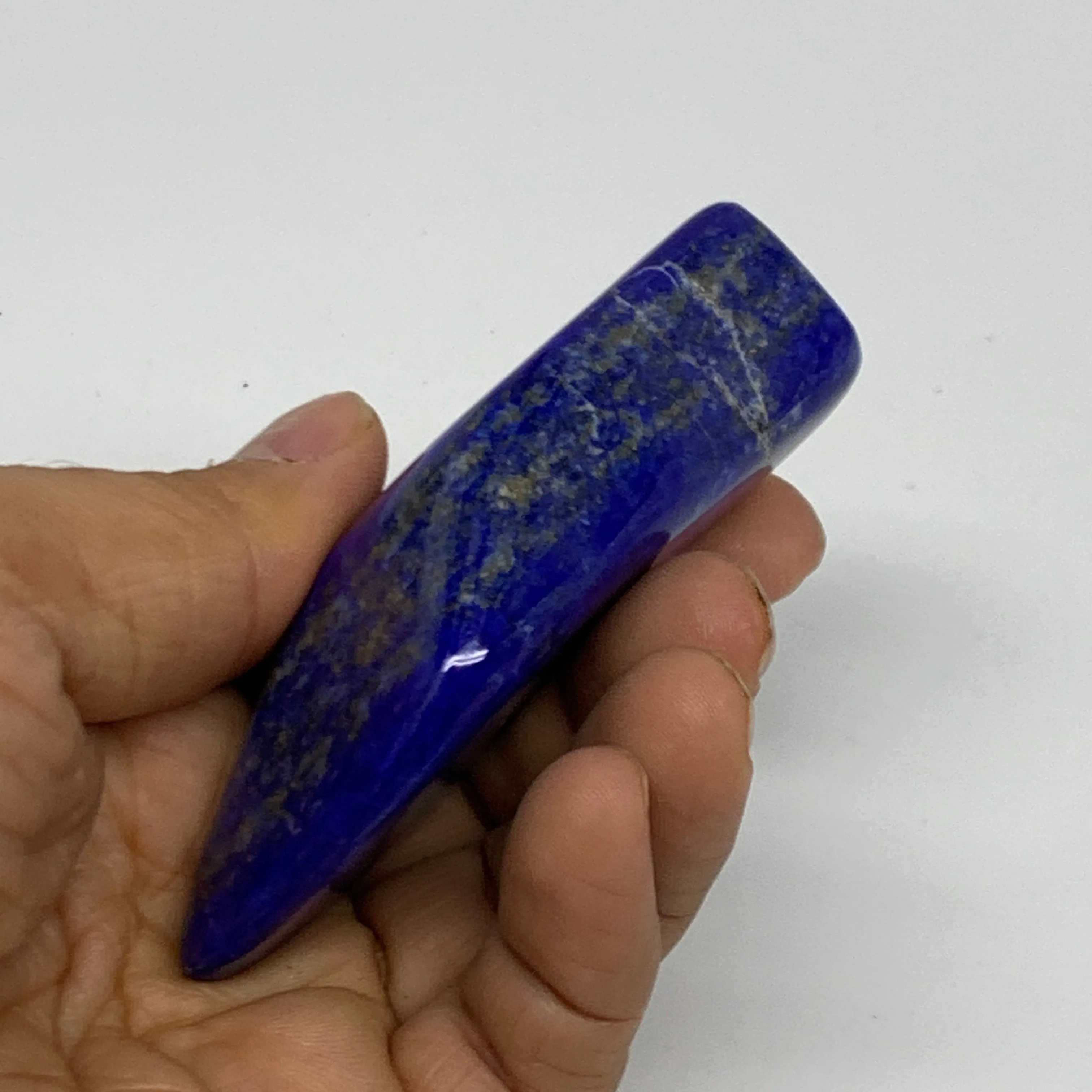 112.2g, 3.3"x1.5"x0.9", Natural Freeform Lapis Lazuli from Afghanistan, B33056