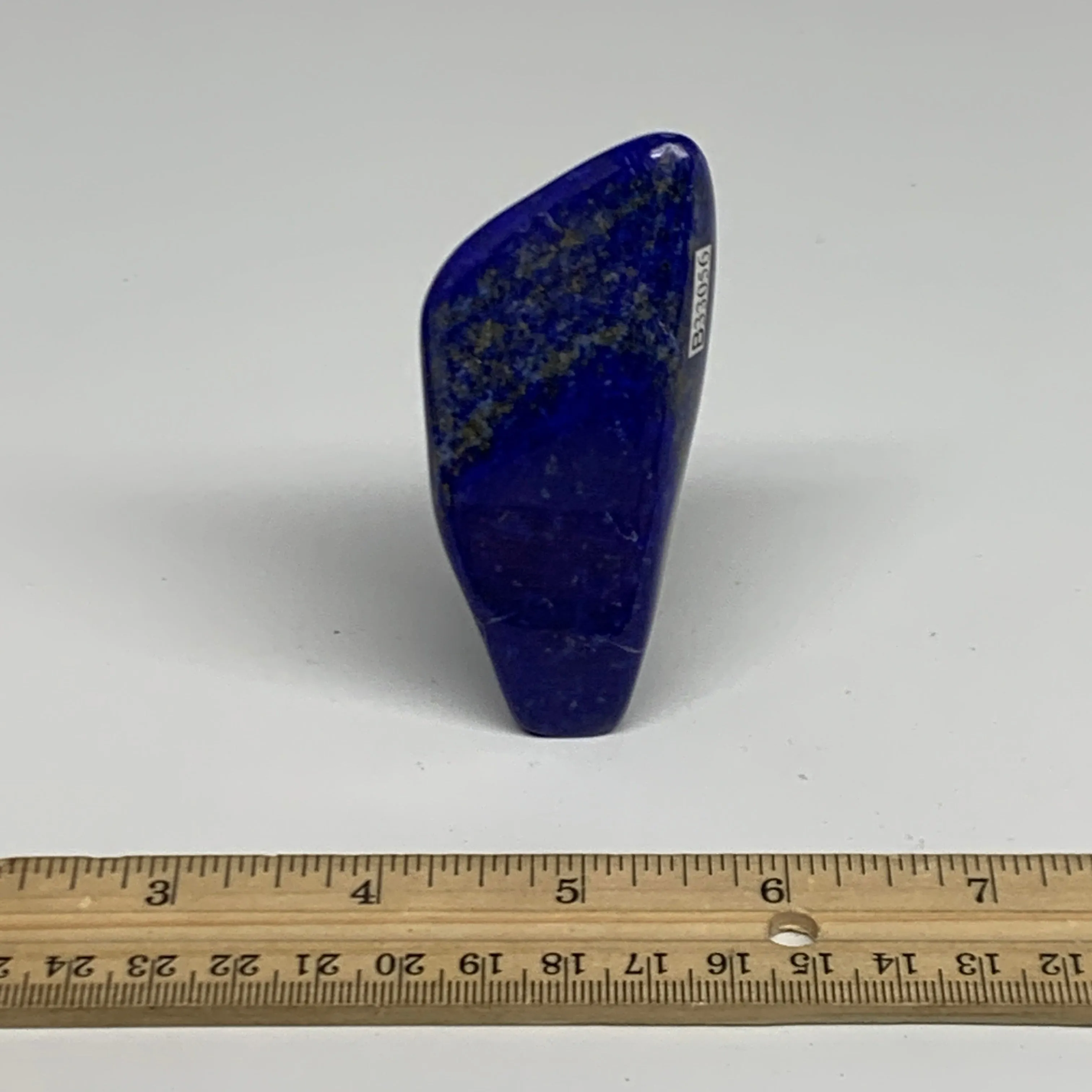 112.2g, 3.3"x1.5"x0.9", Natural Freeform Lapis Lazuli from Afghanistan, B33056