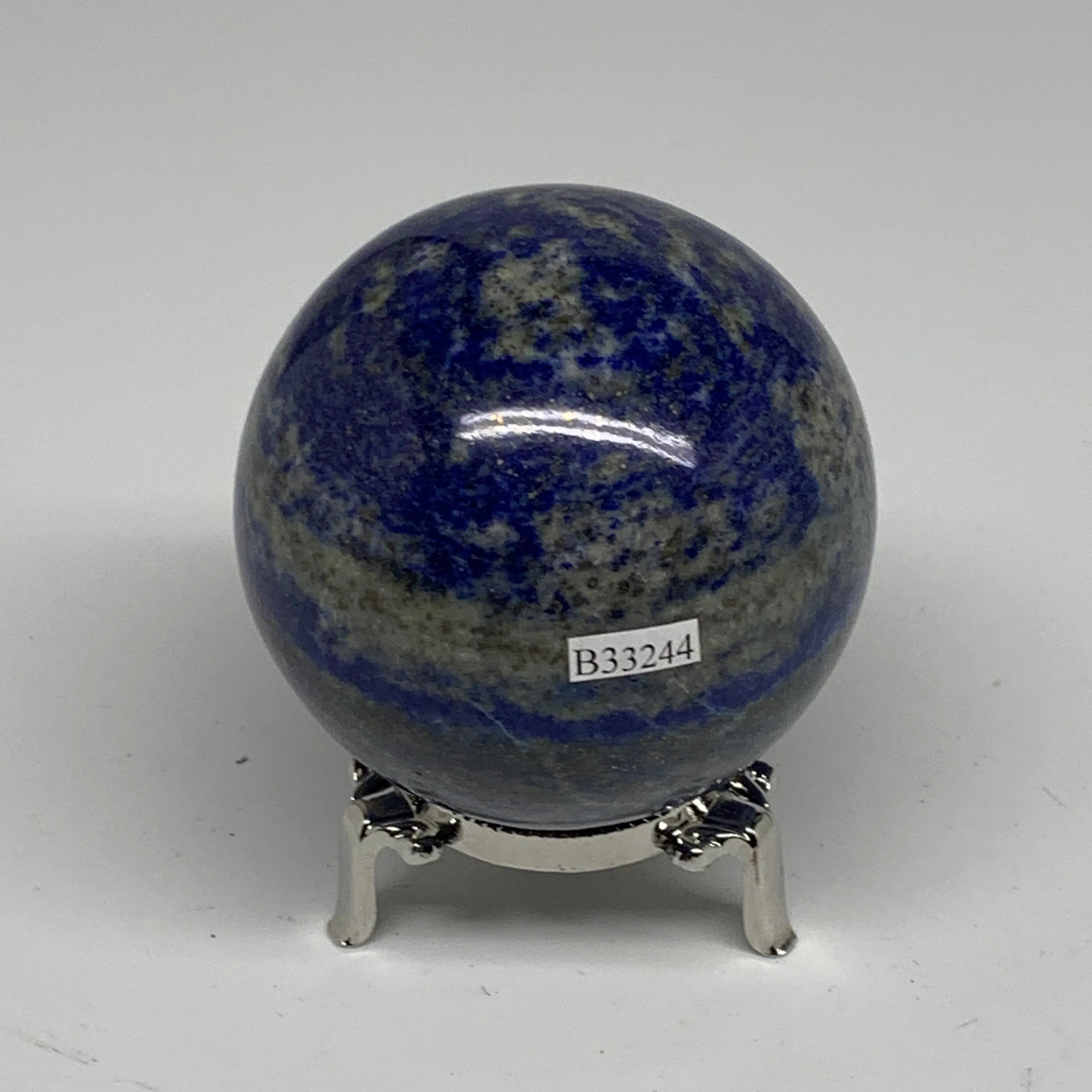 1.22 lbs, 2.8" (70mm), Lapis Lazuli Sphere Ball Gemstone @Afghanistan, B33244