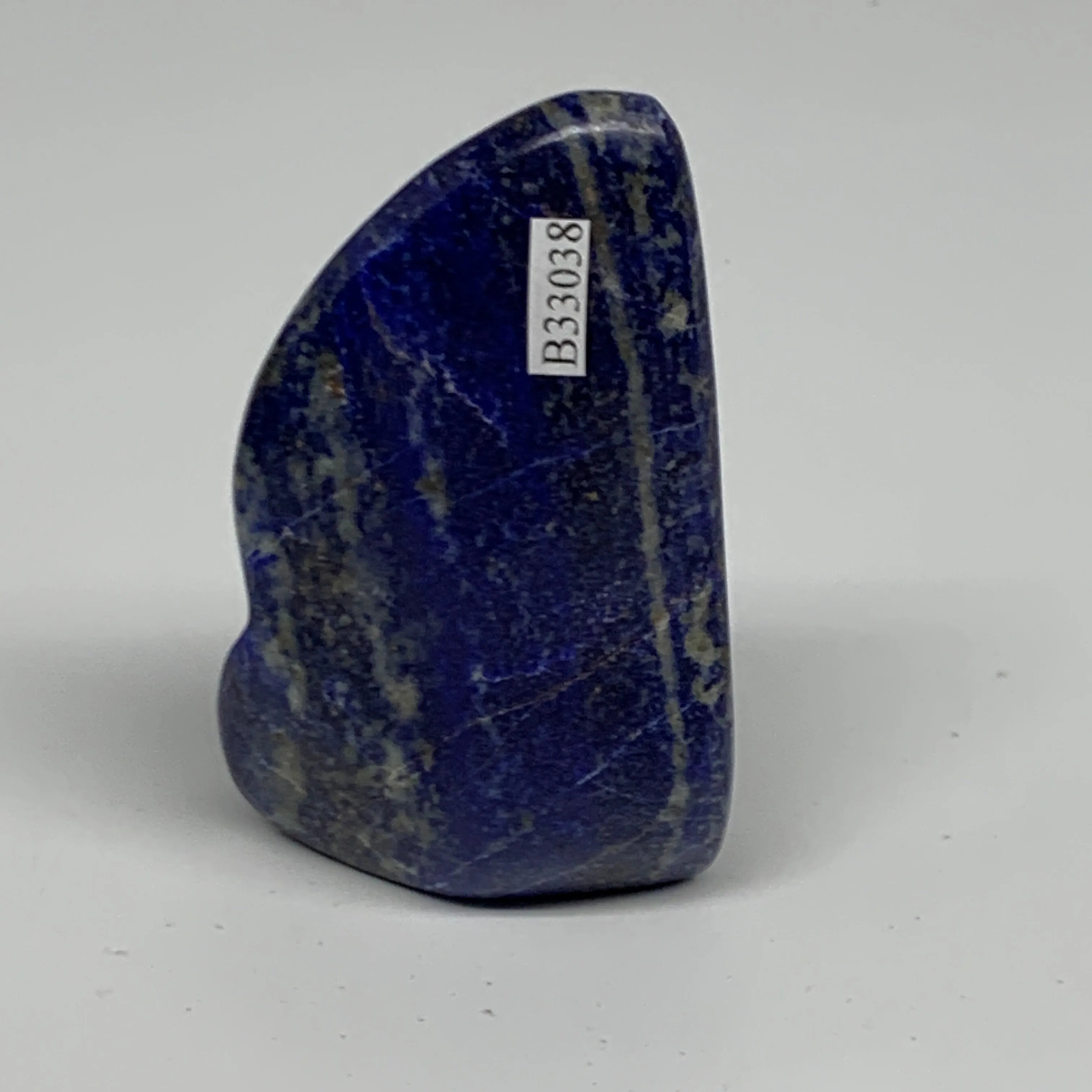 127.4g, 3.1"x1.9"x0.9", Natural Freeform Lapis Lazuli from Afghanistan, B33038