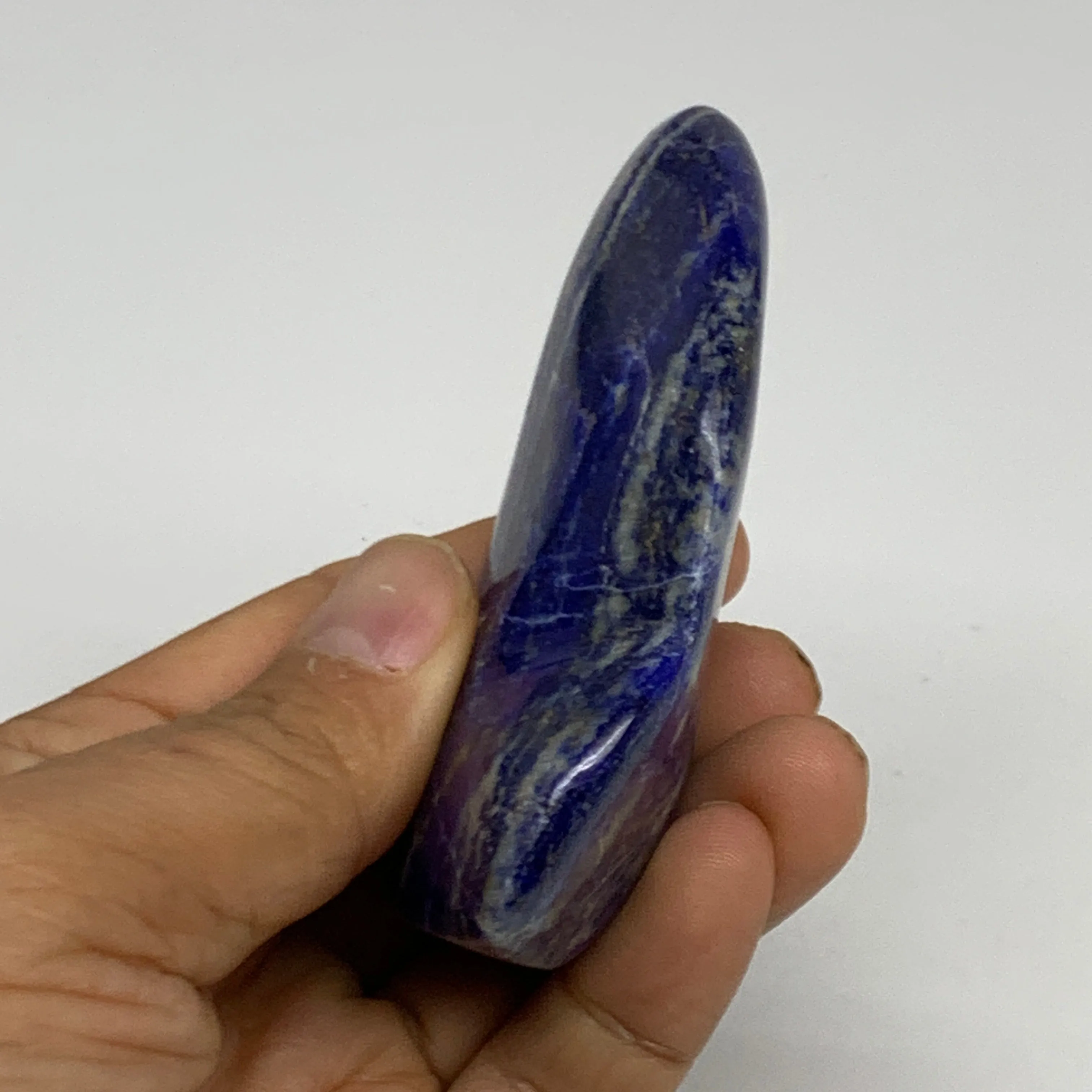127.4g, 3.1"x1.9"x0.9", Natural Freeform Lapis Lazuli from Afghanistan, B33038