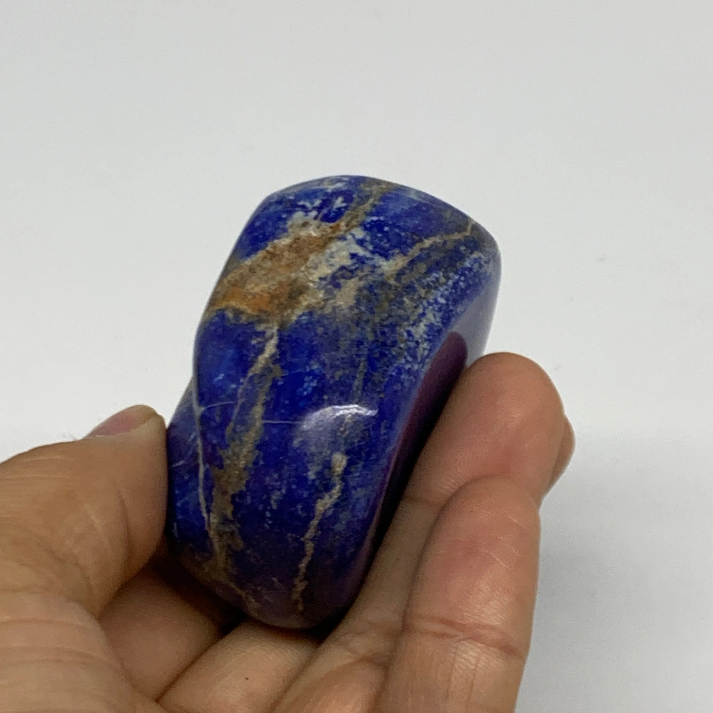 130g, 2"x1.5"x1.2", Natural Freeform Lapis Lazuli from Afghanistan, B33068