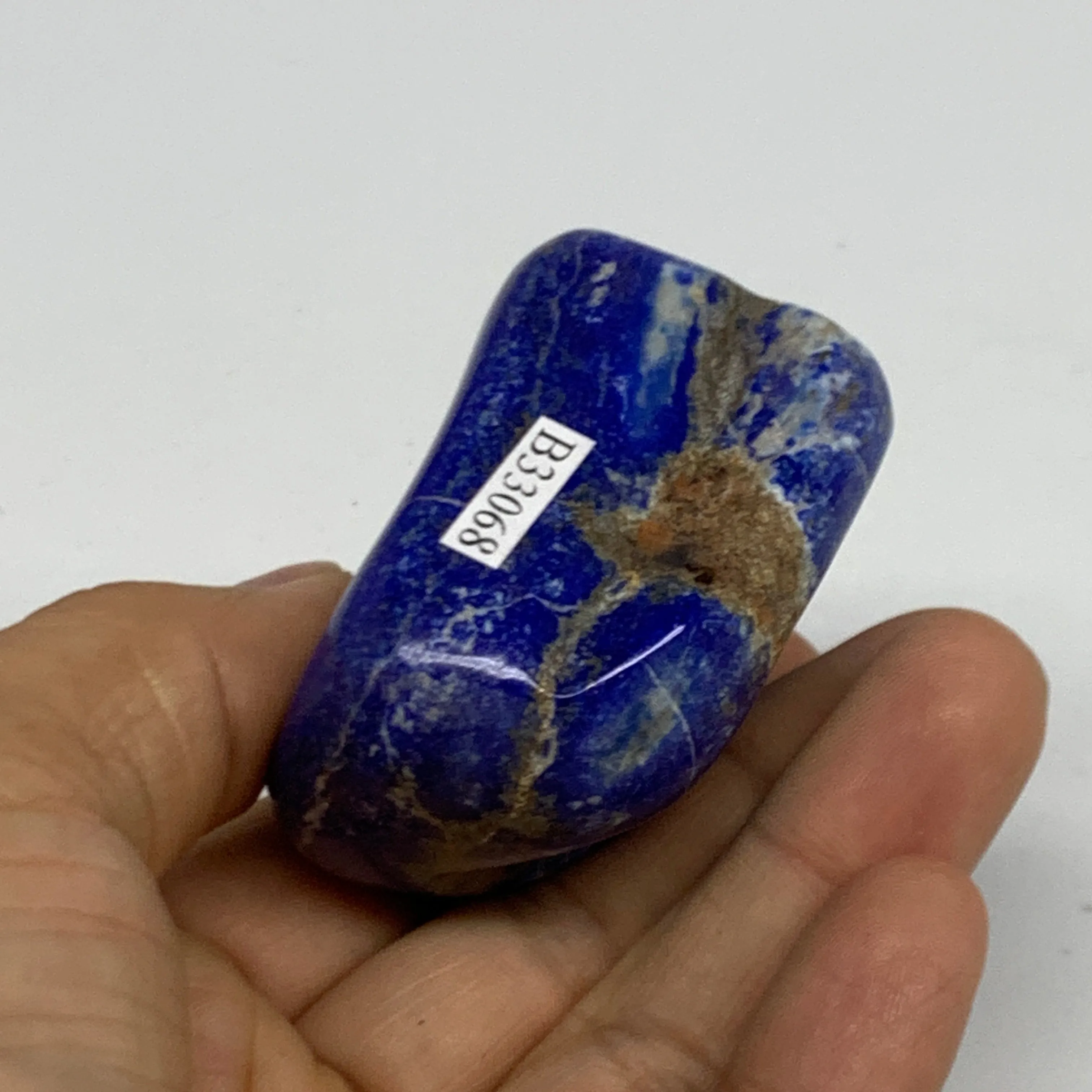 130g, 2"x1.5"x1.2", Natural Freeform Lapis Lazuli from Afghanistan, B33068