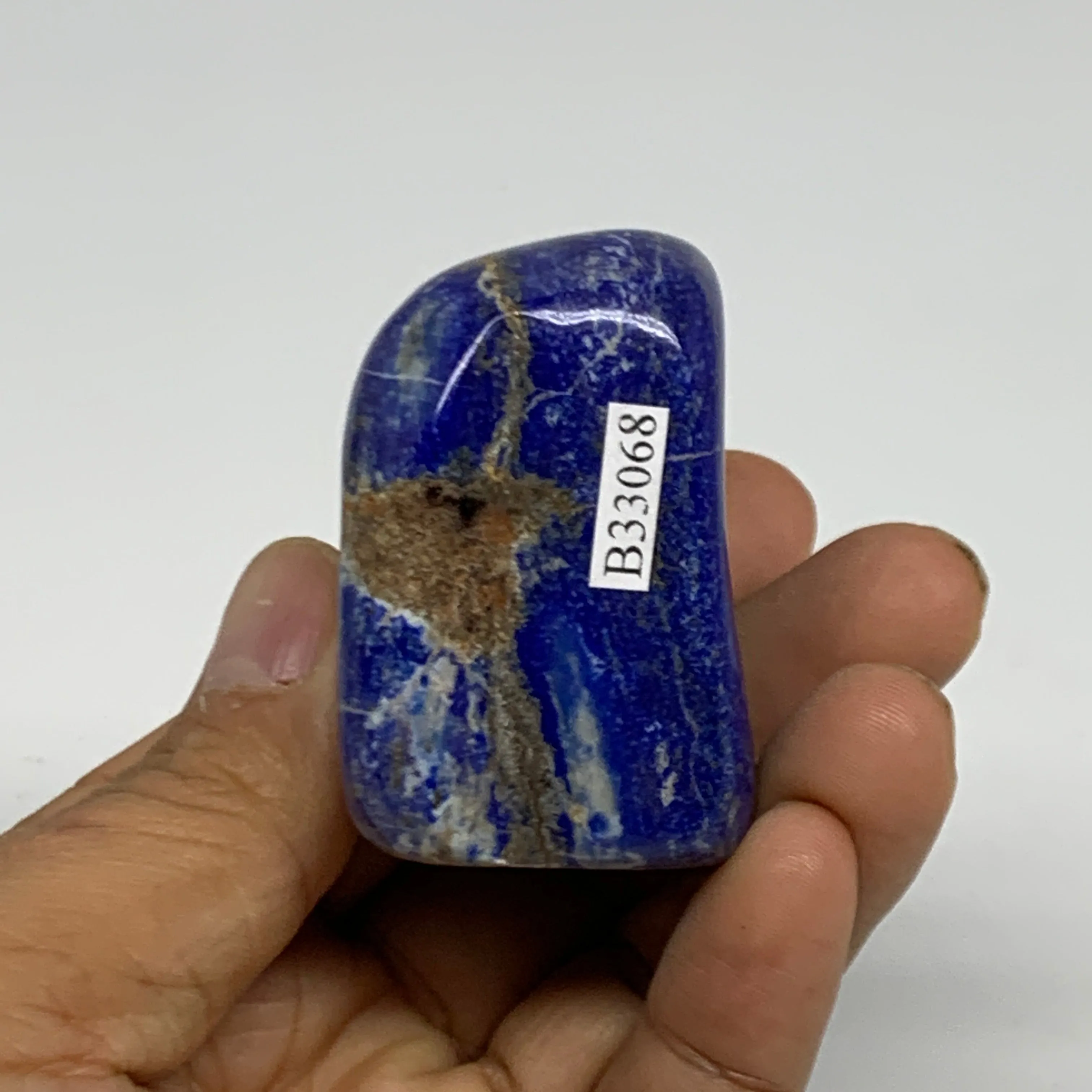 130g, 2"x1.5"x1.2", Natural Freeform Lapis Lazuli from Afghanistan, B33068