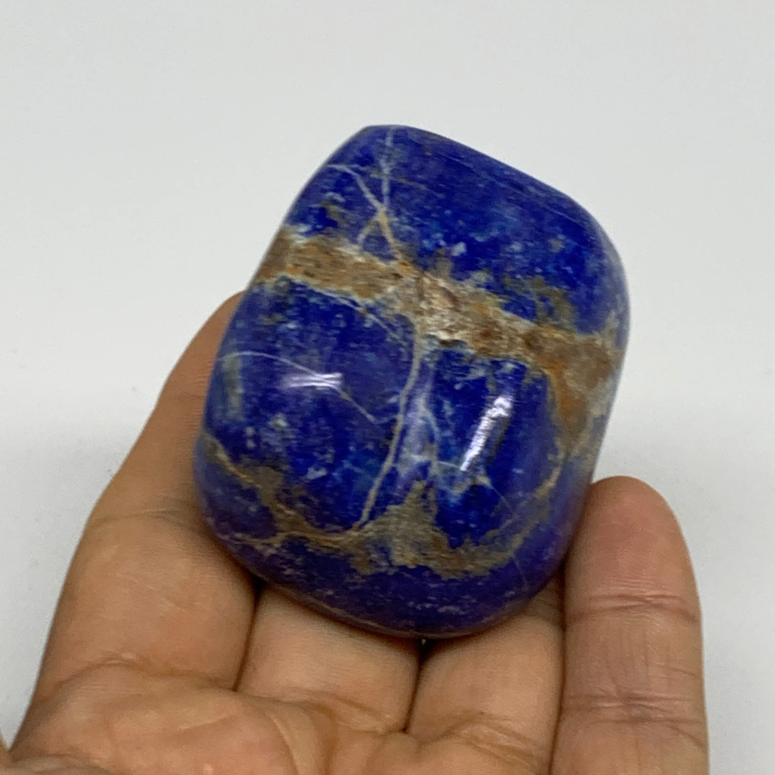 130g, 2"x1.5"x1.2", Natural Freeform Lapis Lazuli from Afghanistan, B33068