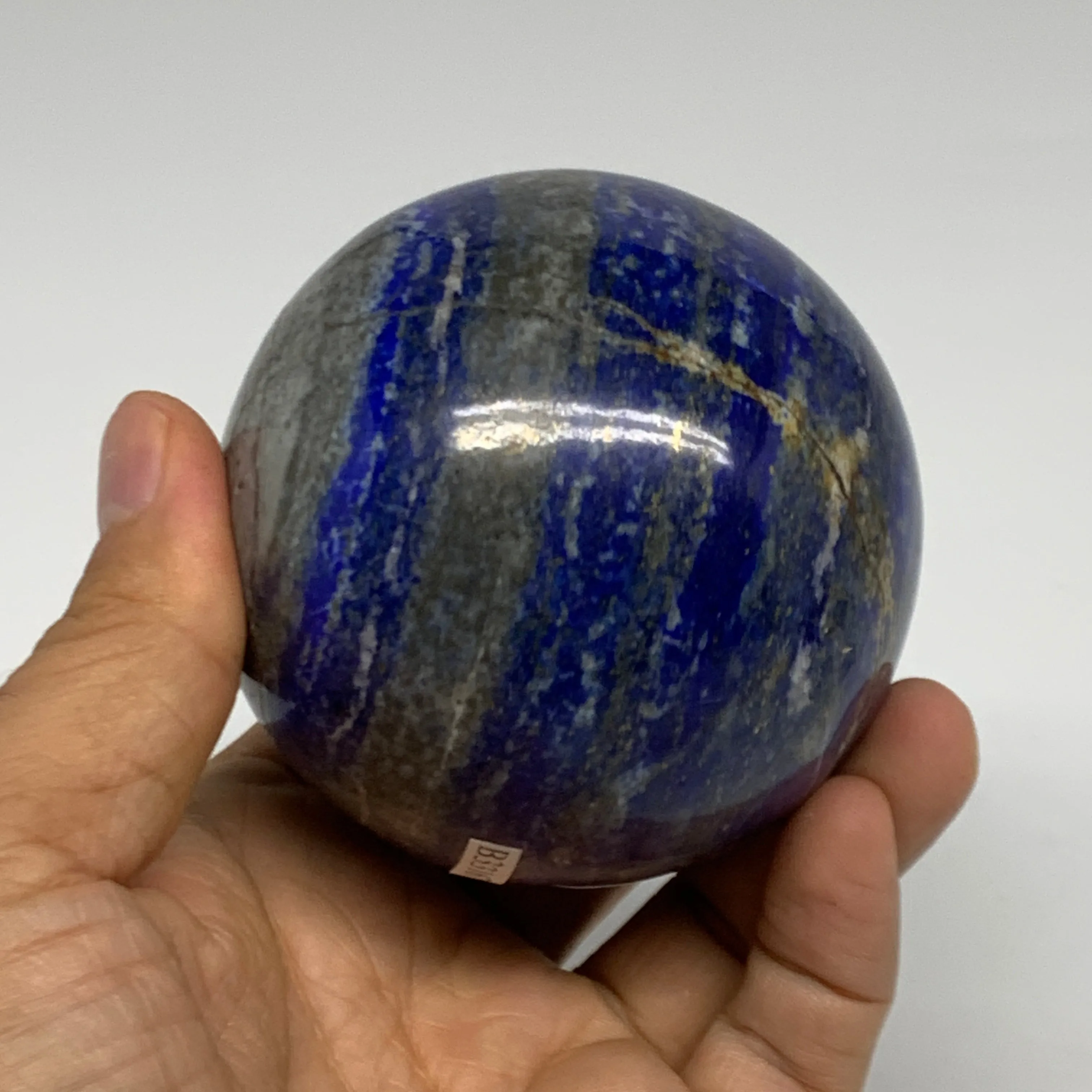 1.32 lbs, 2.8" (72mm), Lapis Lazuli Sphere Ball Gemstone @Afghanistan, B33167