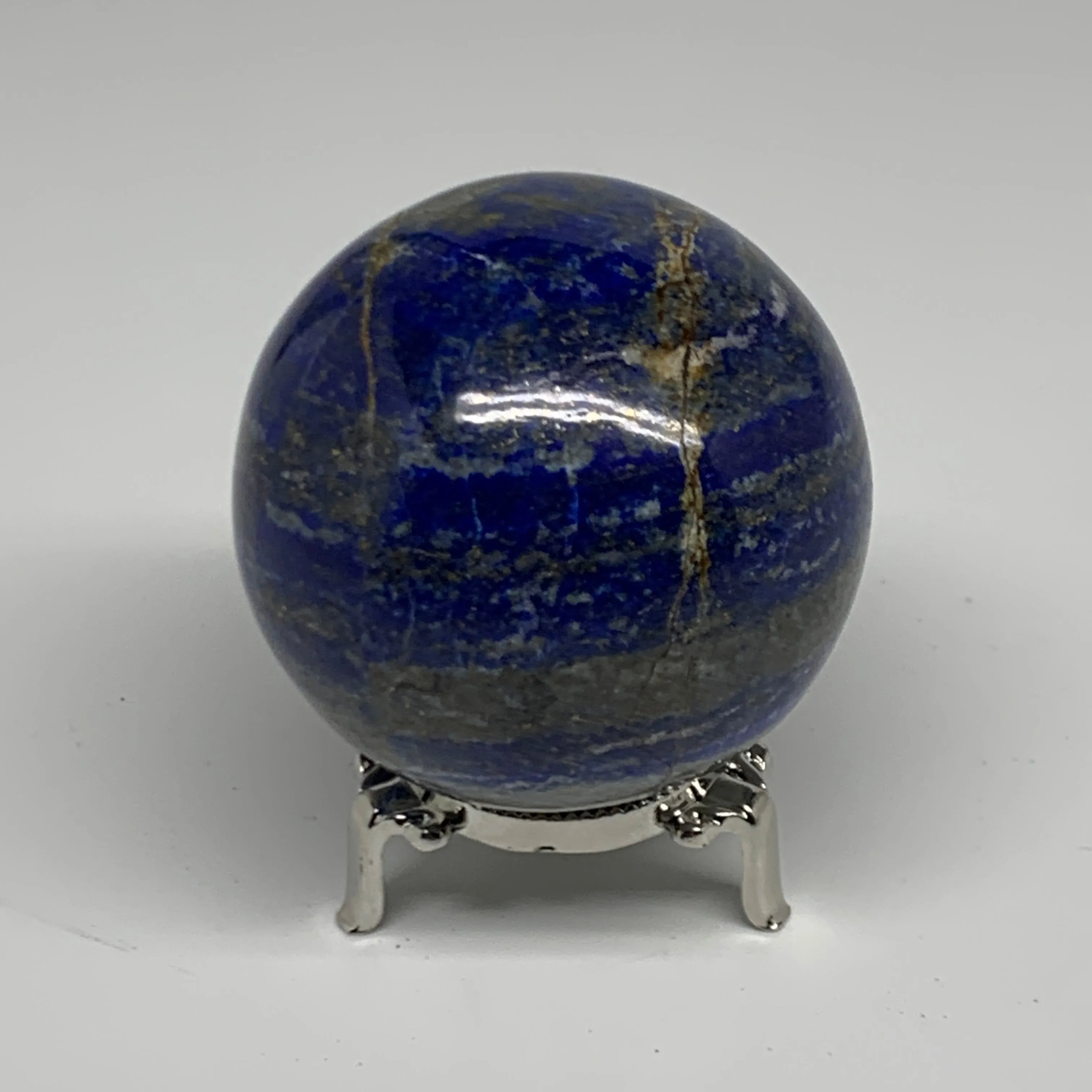 1.32 lbs, 2.8" (72mm), Lapis Lazuli Sphere Ball Gemstone @Afghanistan, B33167