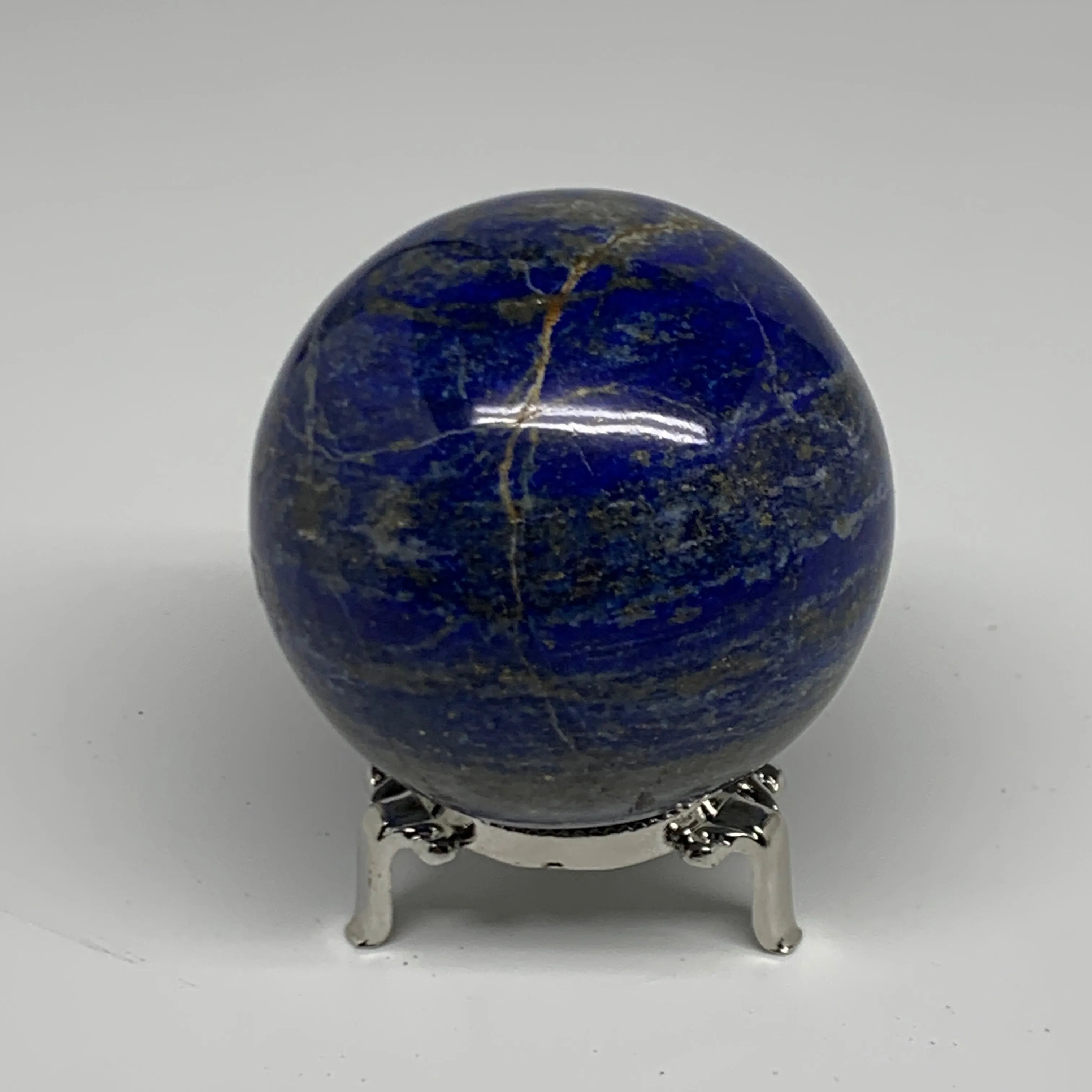 1.32 lbs, 2.8" (72mm), Lapis Lazuli Sphere Ball Gemstone @Afghanistan, B33167