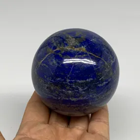 1.32 lbs, 2.8" (72mm), Lapis Lazuli Sphere Ball Gemstone @Afghanistan, B33167