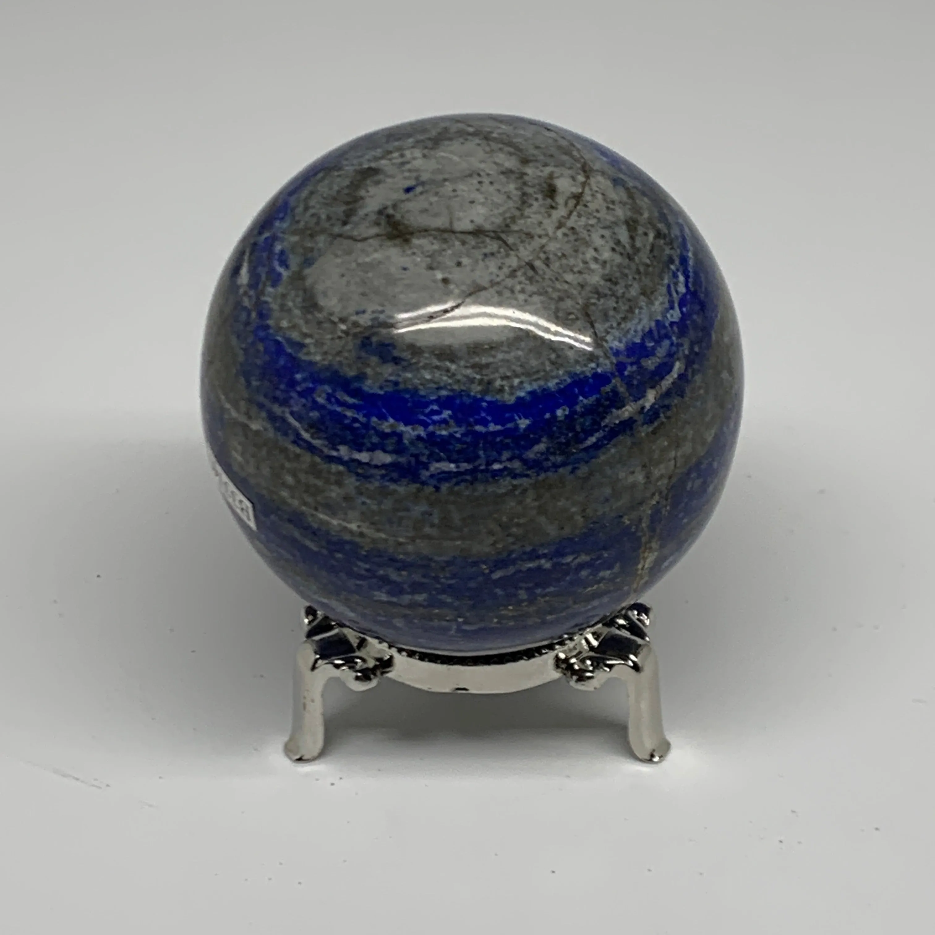 1.32 lbs, 2.8" (72mm), Lapis Lazuli Sphere Ball Gemstone @Afghanistan, B33167