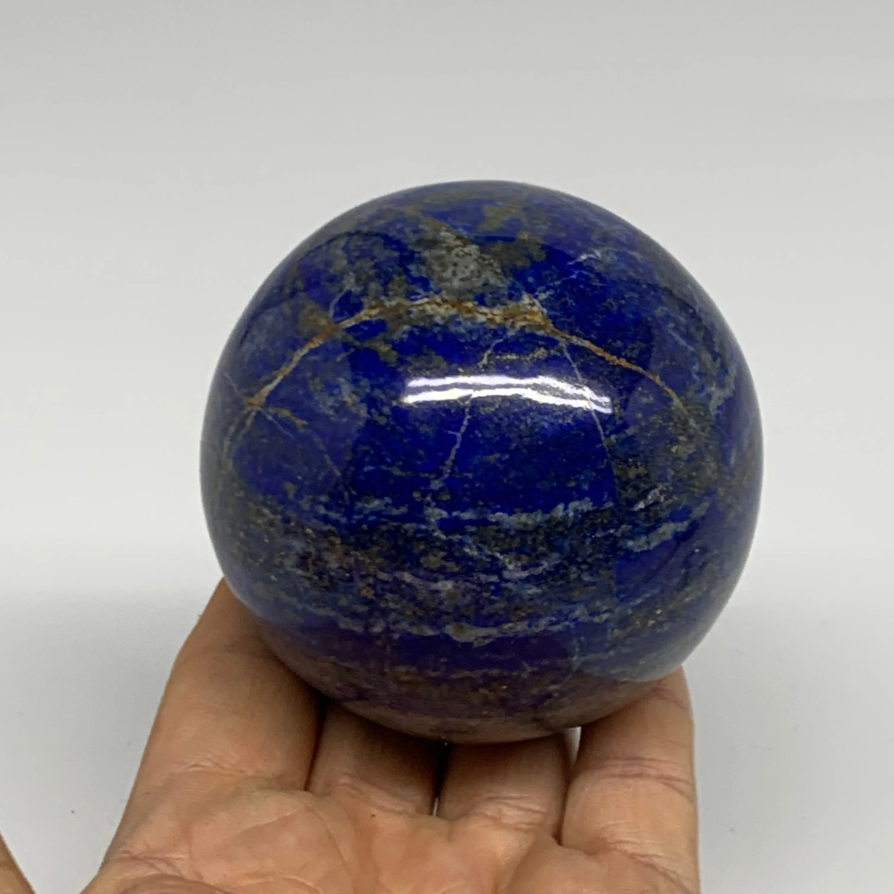 1.32 lbs, 2.8" (72mm), Lapis Lazuli Sphere Ball Gemstone @Afghanistan, B33167