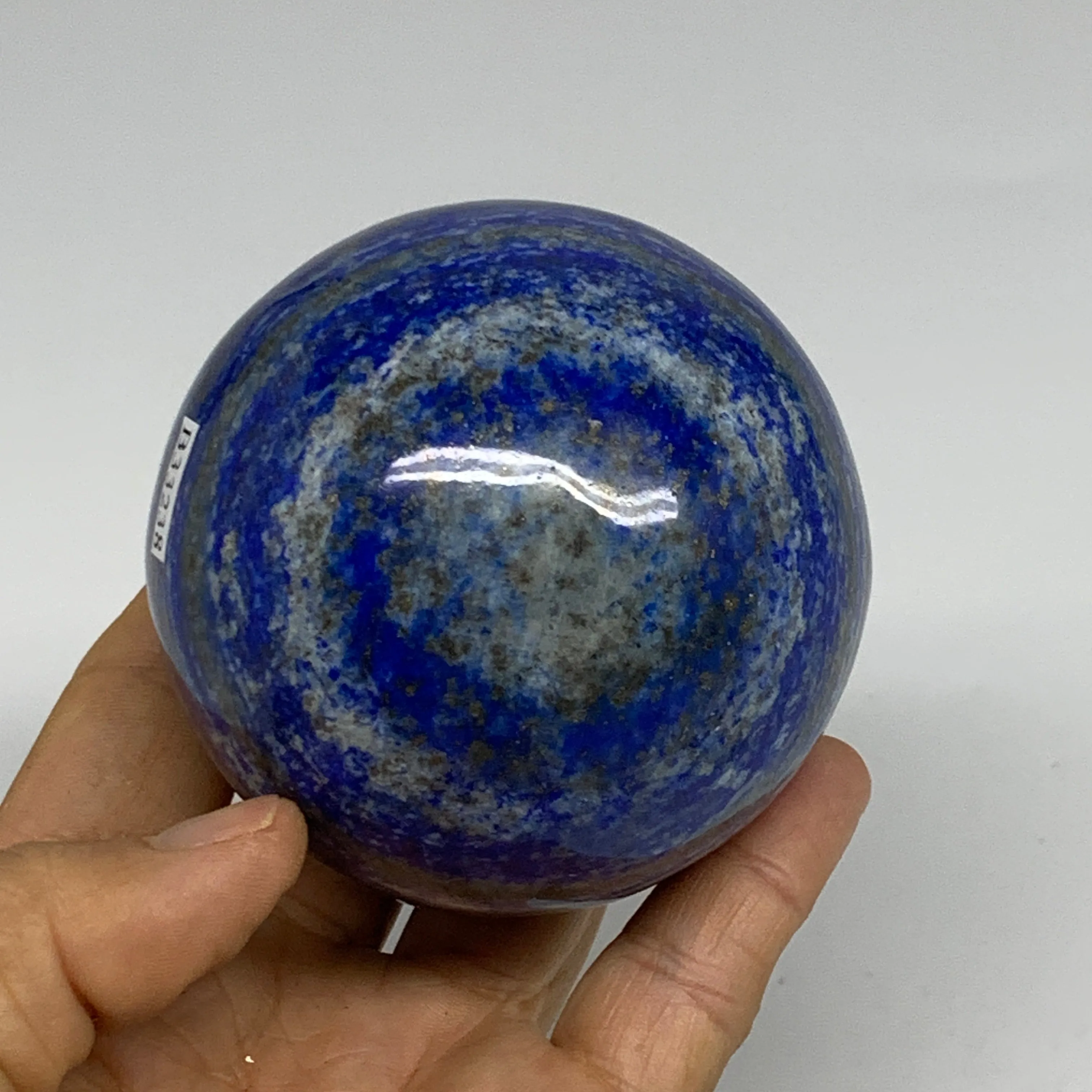 1.34 lbs, 2.9" (72mm), Lapis Lazuli Sphere Ball Gemstone @Afghanistan, B33238