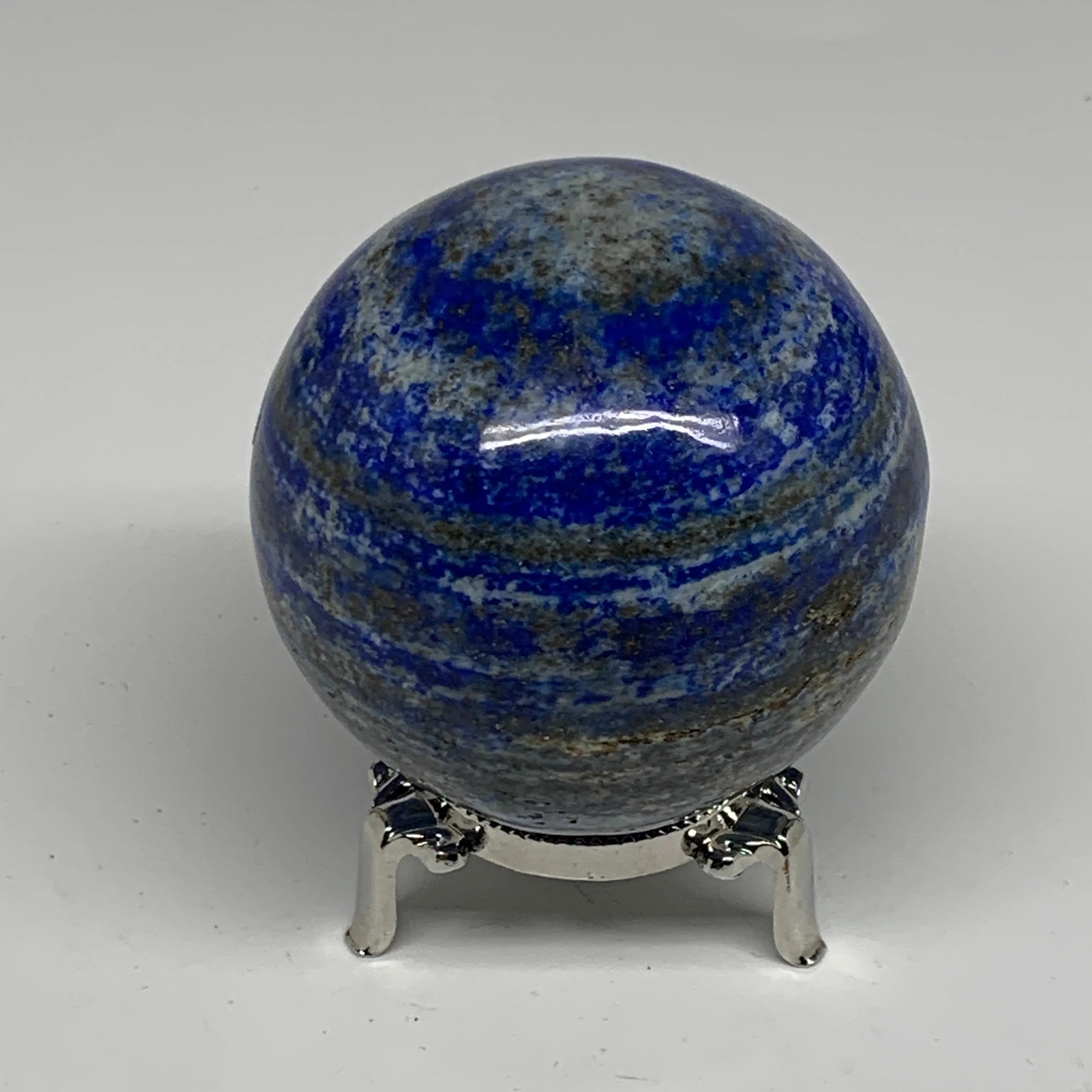 1.34 lbs, 2.9" (72mm), Lapis Lazuli Sphere Ball Gemstone @Afghanistan, B33238