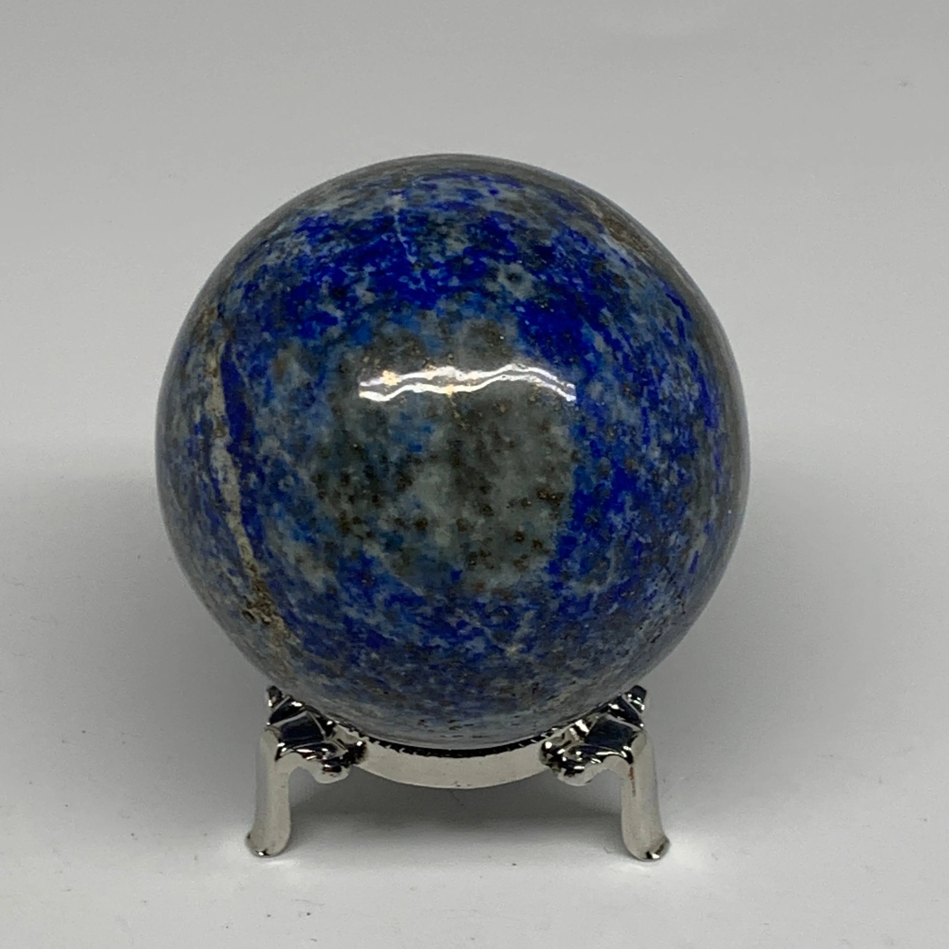 1.34 lbs, 2.9" (72mm), Lapis Lazuli Sphere Ball Gemstone @Afghanistan, B33238