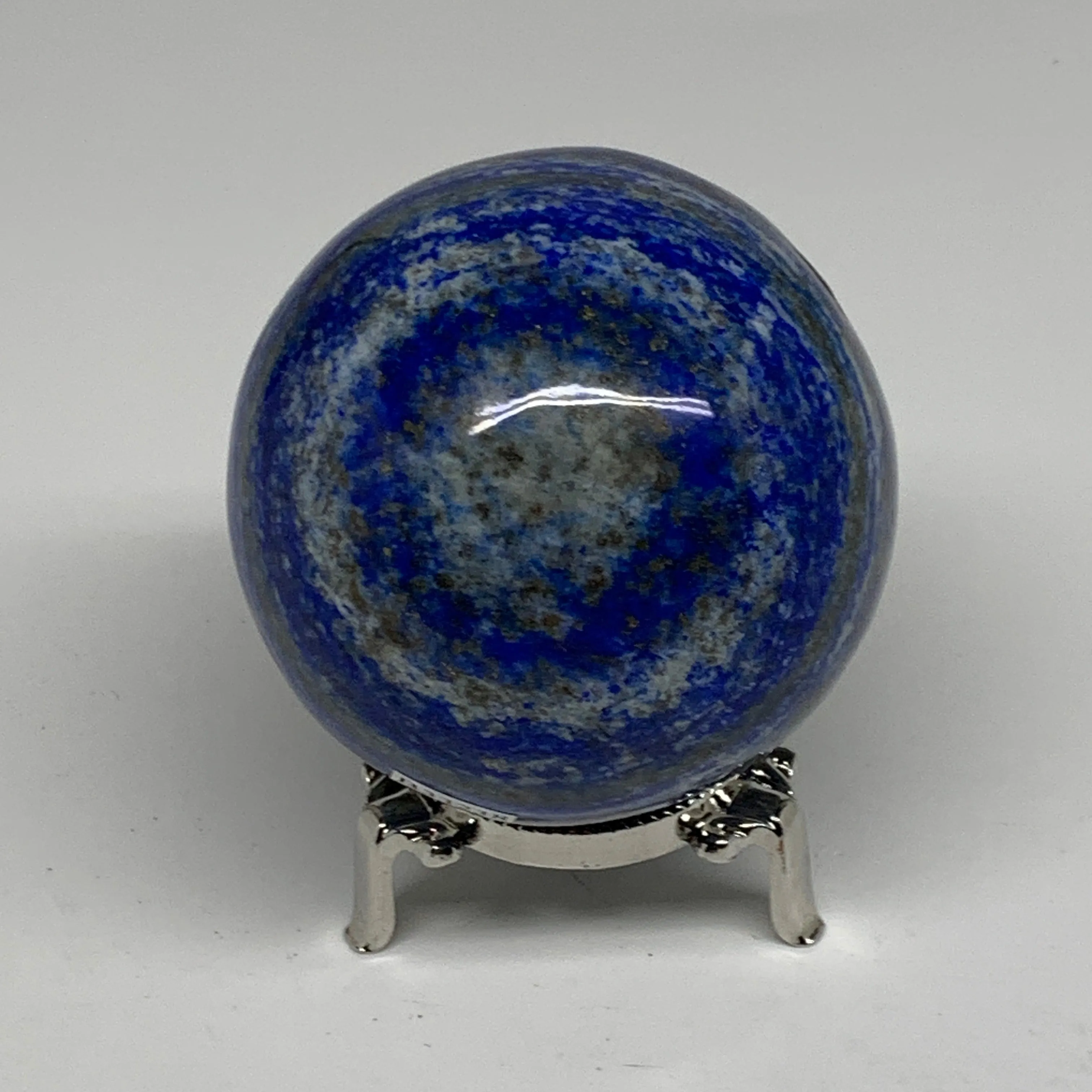 1.34 lbs, 2.9" (72mm), Lapis Lazuli Sphere Ball Gemstone @Afghanistan, B33238
