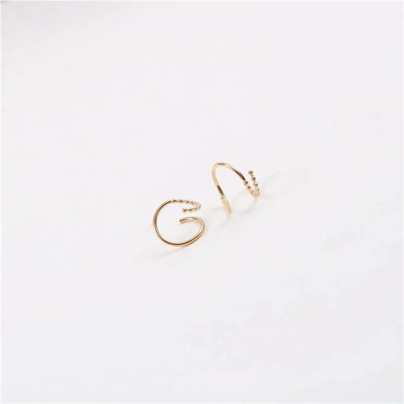 18K Gold-Filled Spiral Earrings