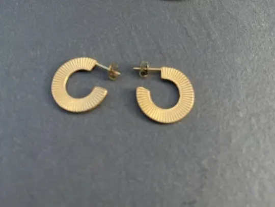18K Gold-Filled Spiral Hoops