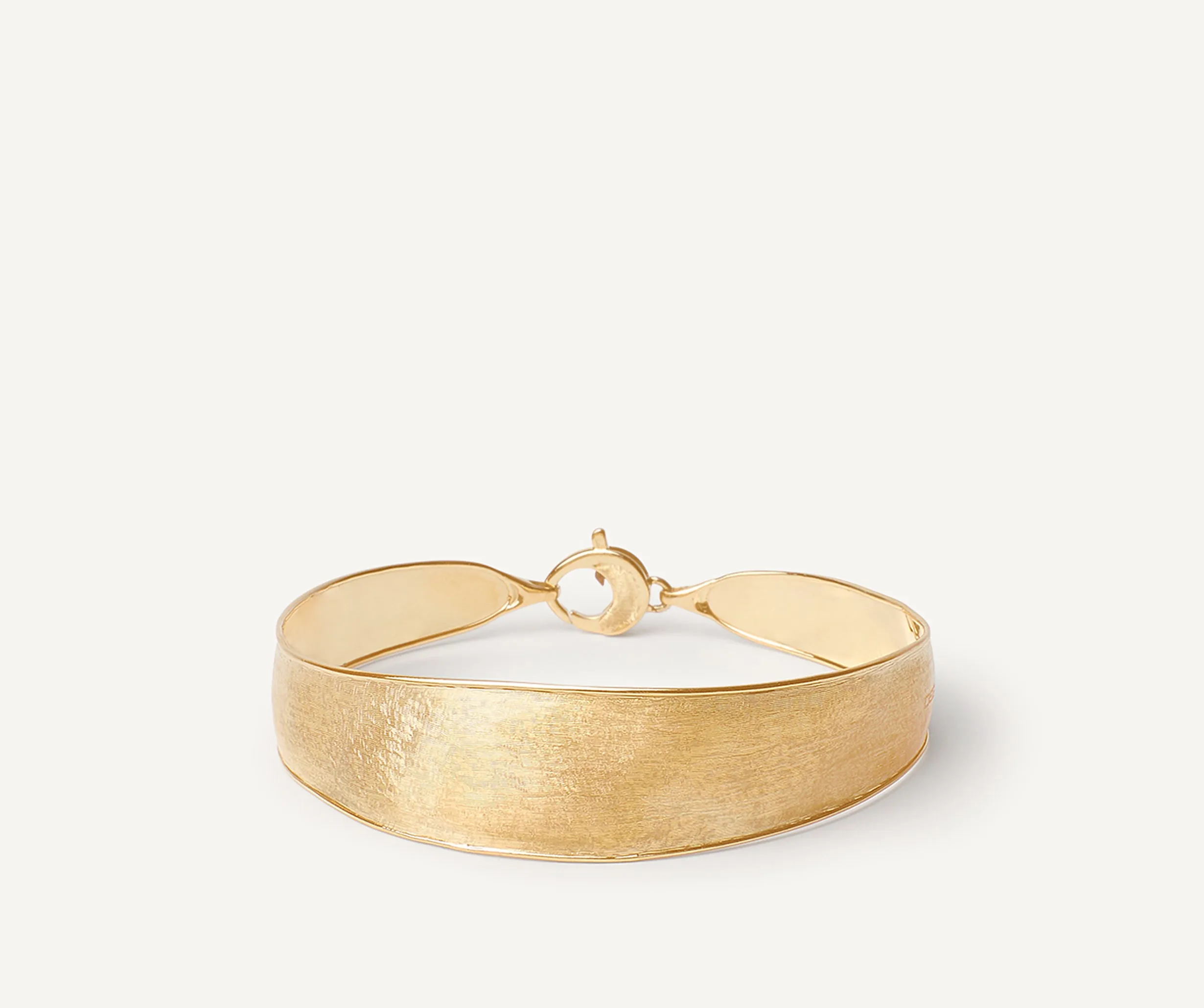 18K Yellow Gold Bangle, Medium Width