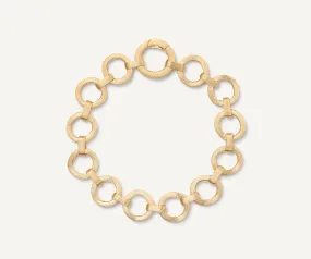 18K Yellow Gold Flat Link Bracelet