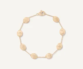 18K Yellow Gold Large Bean Bracelet