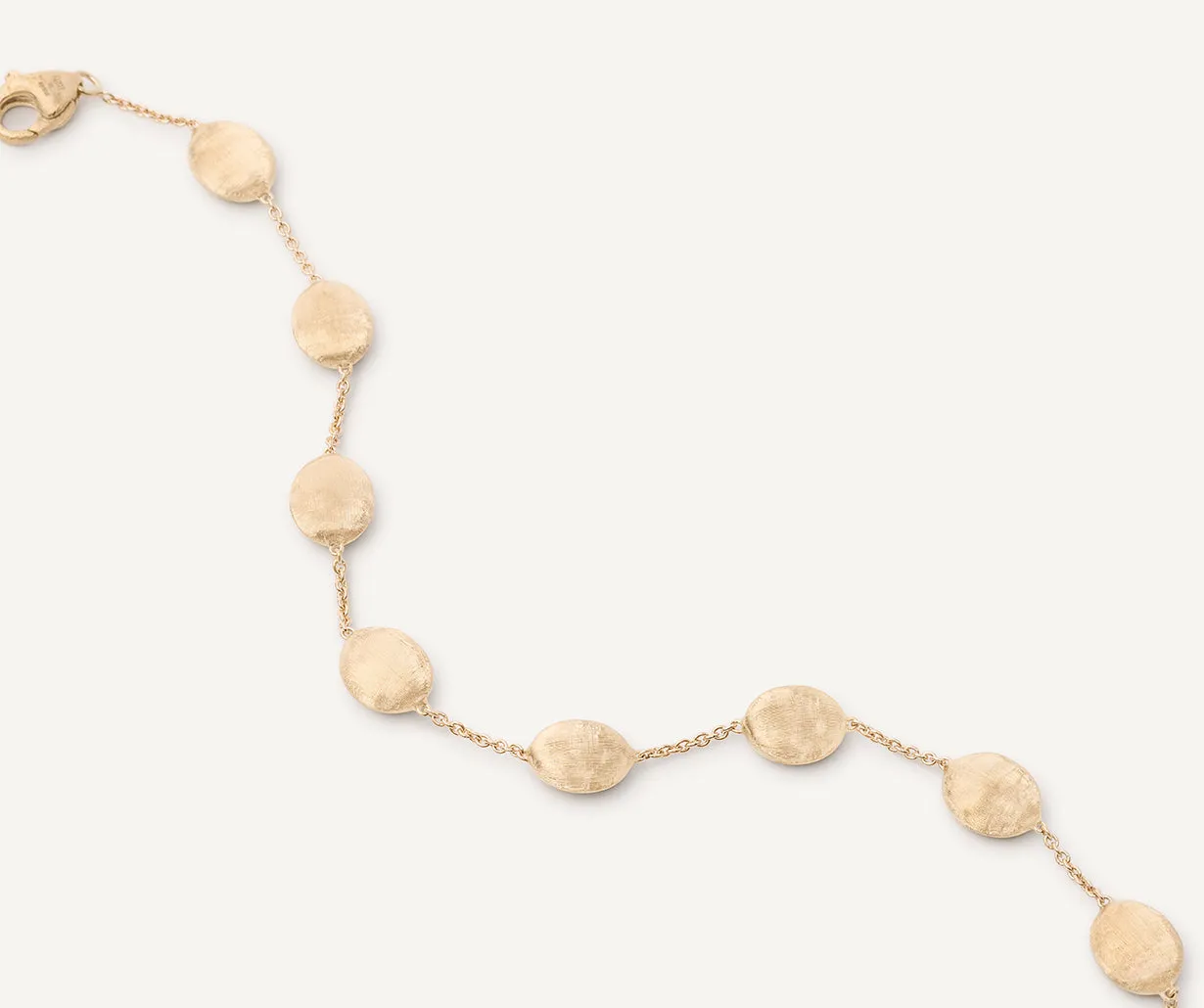 18K Yellow Gold Large Bean Bracelet
