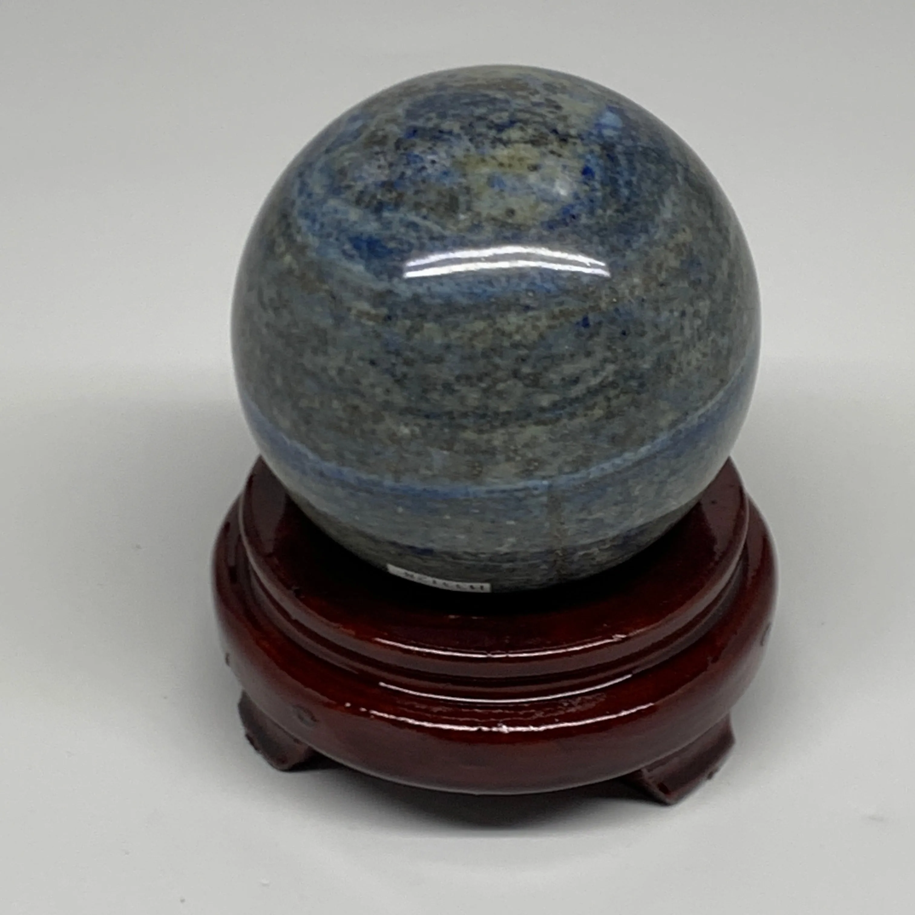 1.9 lbs,3.2"(80mm), Lapis Lazuli Sphere Ball Gemstone @Afghanistan, B33128