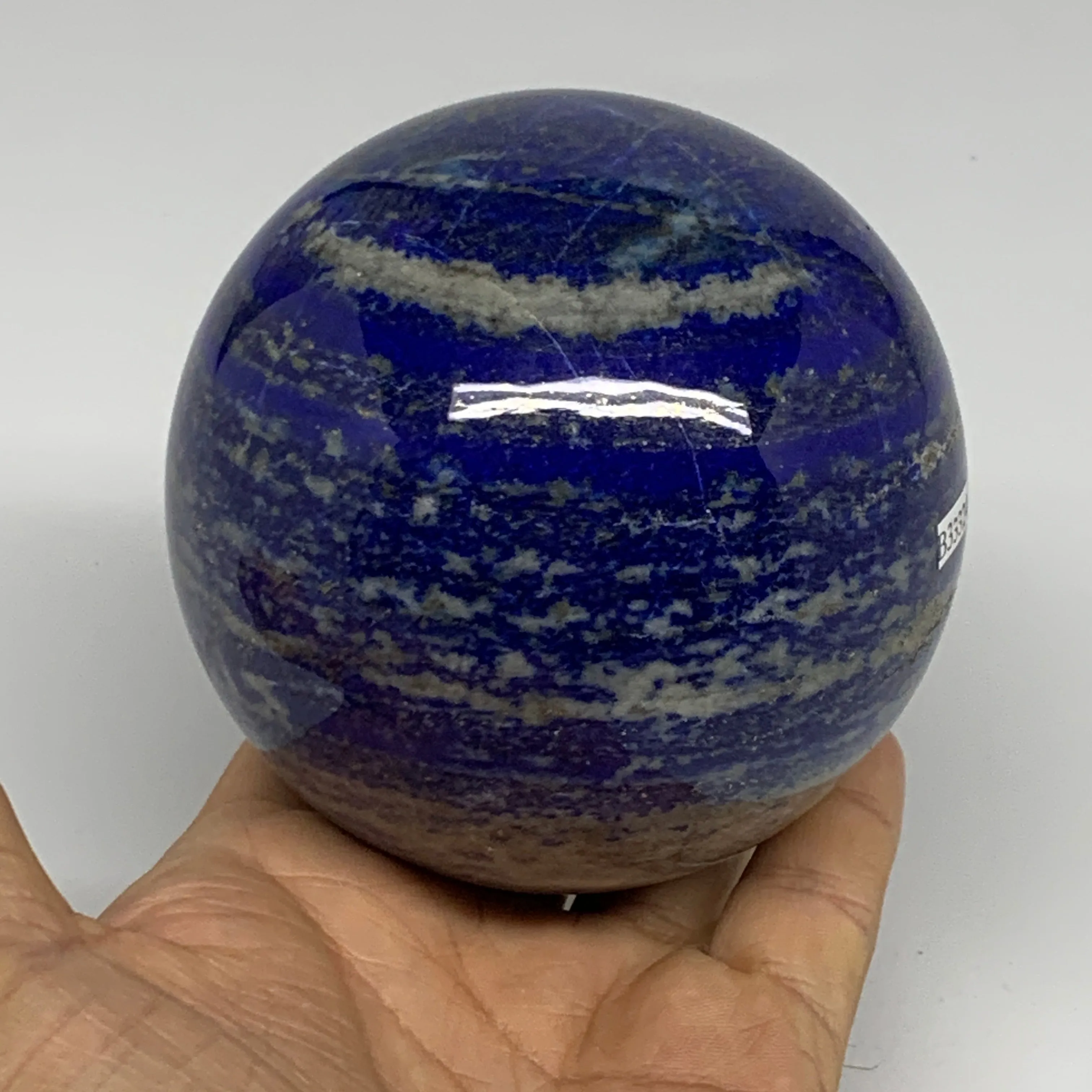 2.32 lbs, 3.4" (85mm), Lapis Lazuli Sphere Ball Gemstone @Afghanistan, B33324