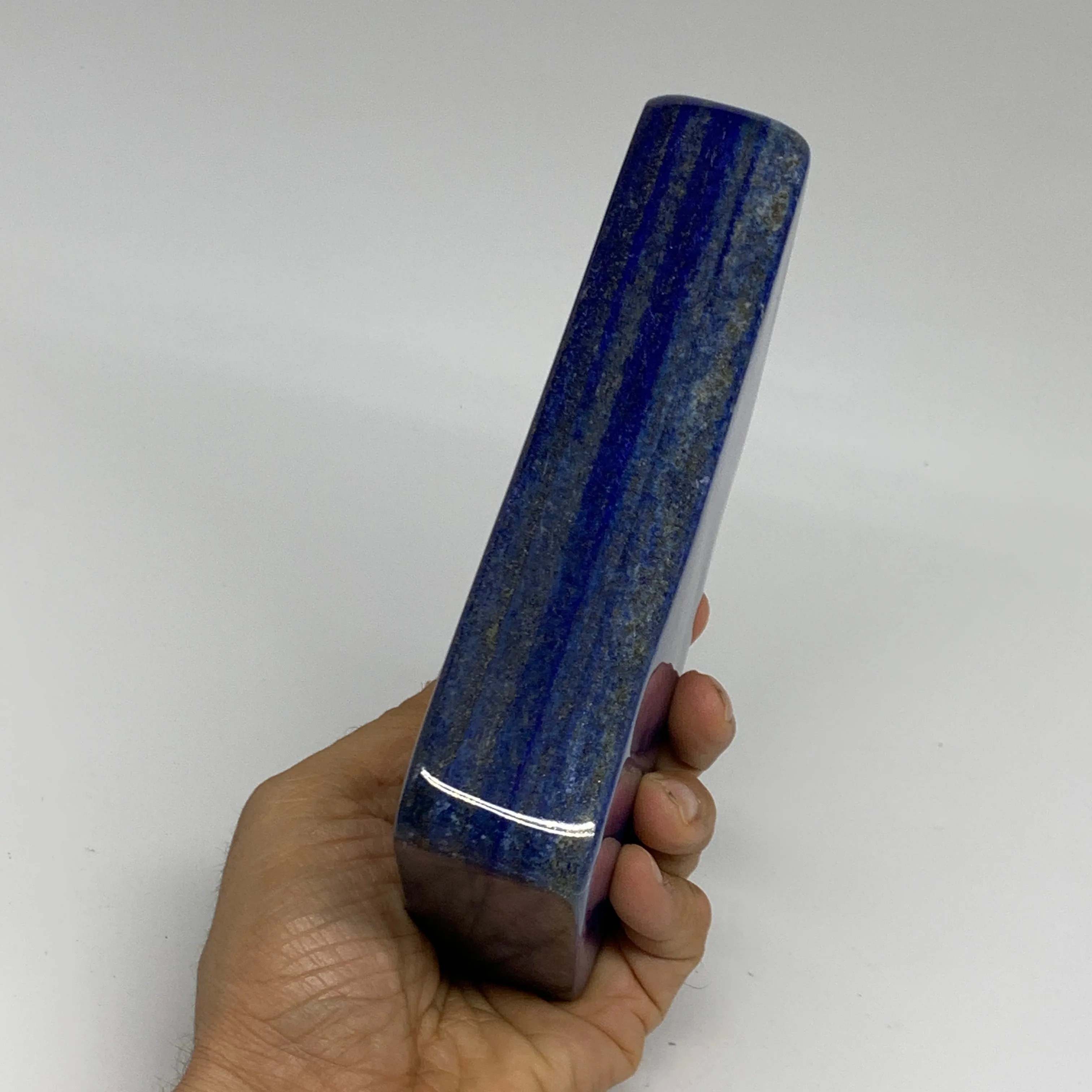 2.5 lbs, 6.3"x3.4"x1.4", Natural Freeform Lapis Lazuli from Afghanistan, B32925