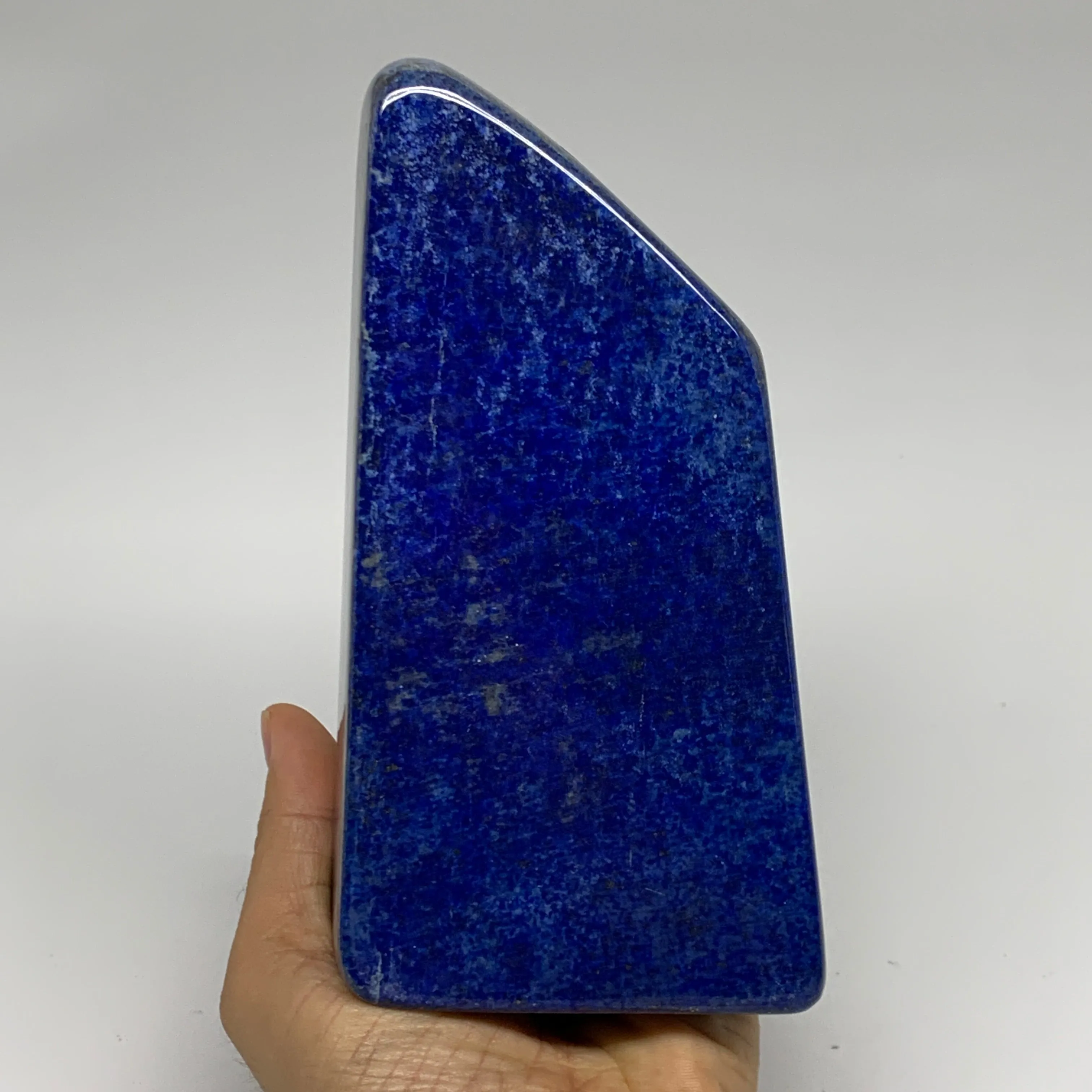 2.5 lbs, 6.3"x3.4"x1.4", Natural Freeform Lapis Lazuli from Afghanistan, B32925