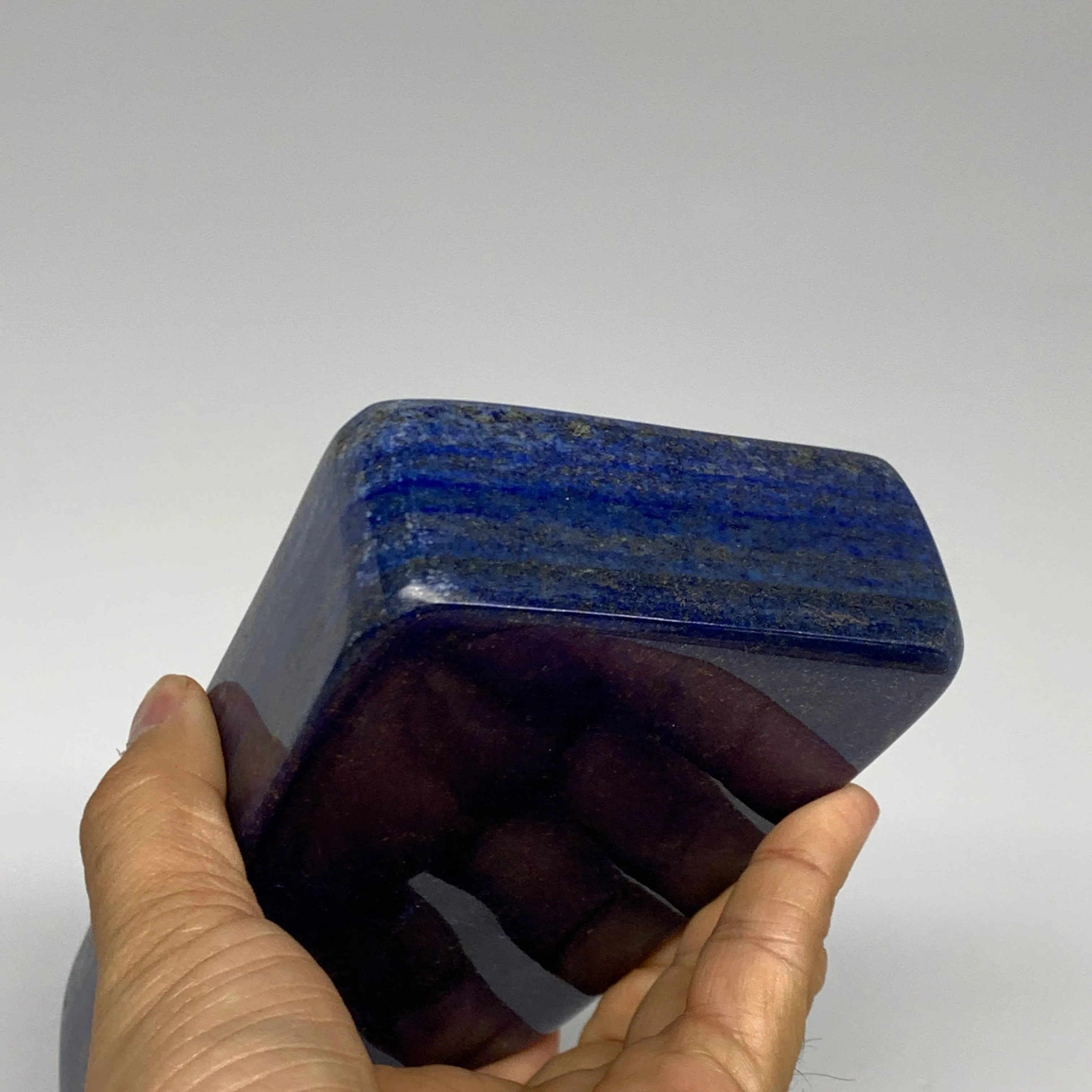 2.5 lbs, 6.3"x3.4"x1.4", Natural Freeform Lapis Lazuli from Afghanistan, B32925