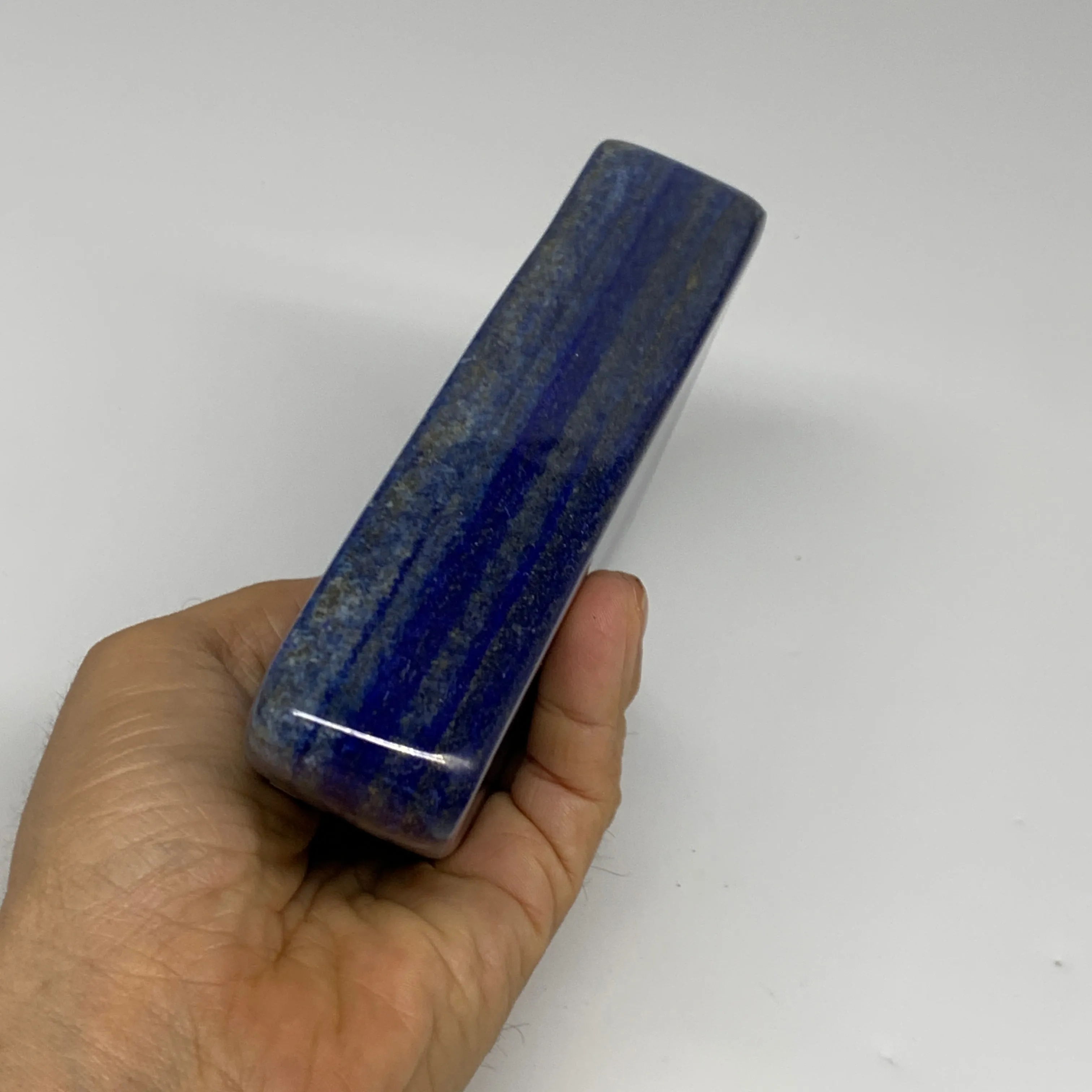 2.5 lbs, 6.3"x3.4"x1.4", Natural Freeform Lapis Lazuli from Afghanistan, B32925