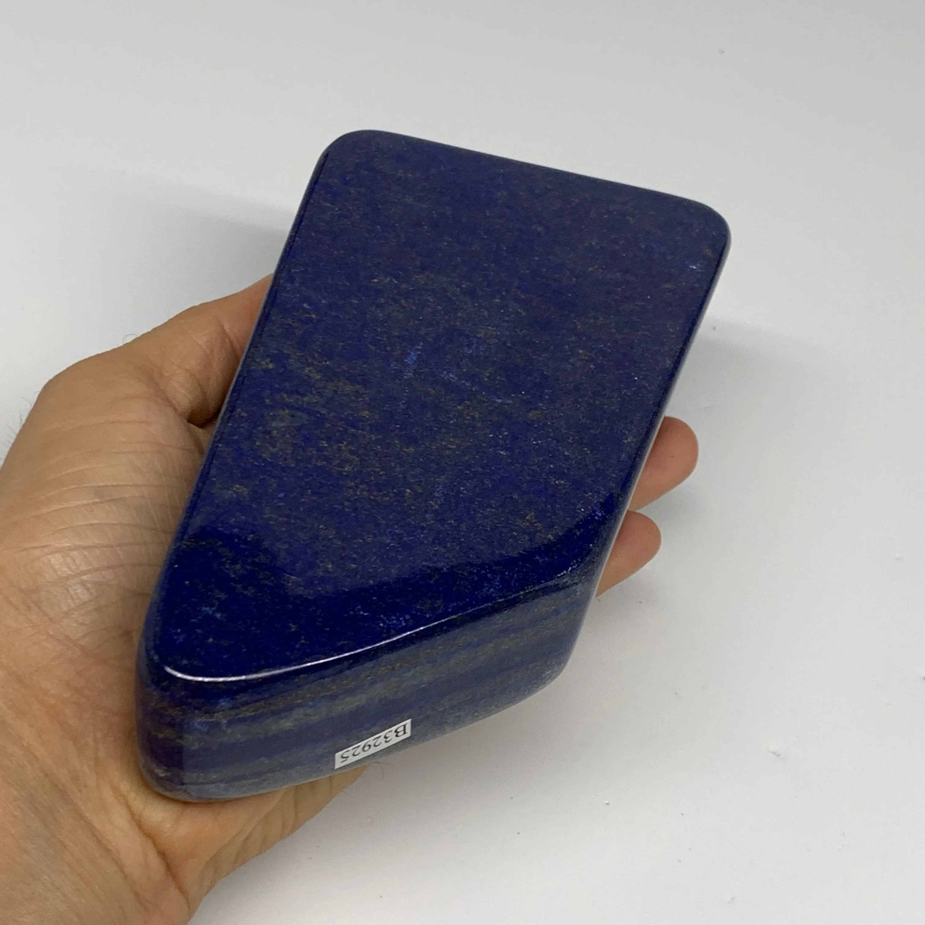 2.5 lbs, 6.3"x3.4"x1.4", Natural Freeform Lapis Lazuli from Afghanistan, B32925